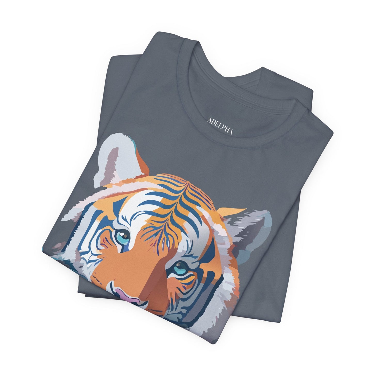 Tiger Graphic Tee Unisex Jersey Short Sleeve Vintage Inspired Artwork Adelpha Art Design