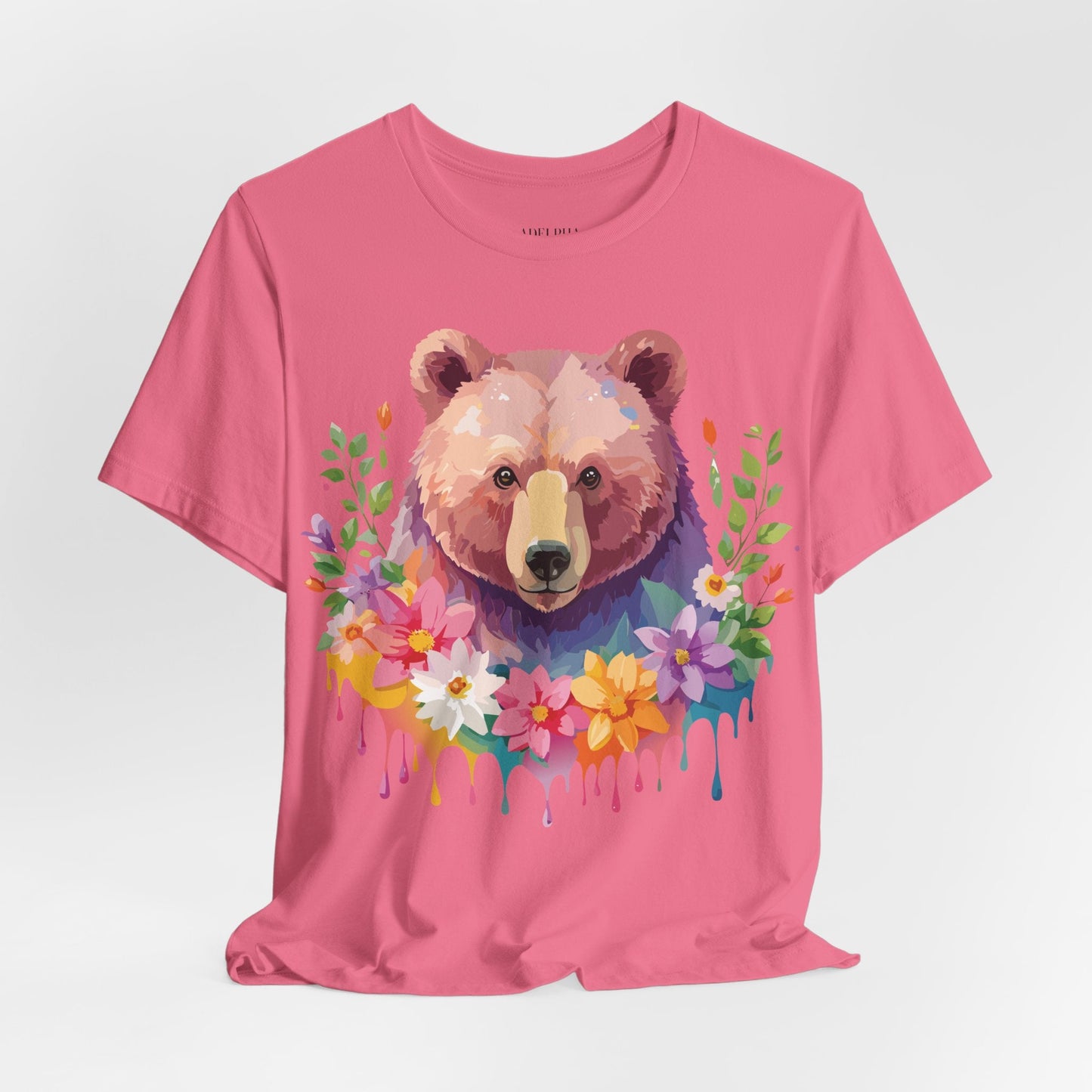 Bear Graphic T Shirt By Adelpha Unisex Short Sleeve Art Design Tee