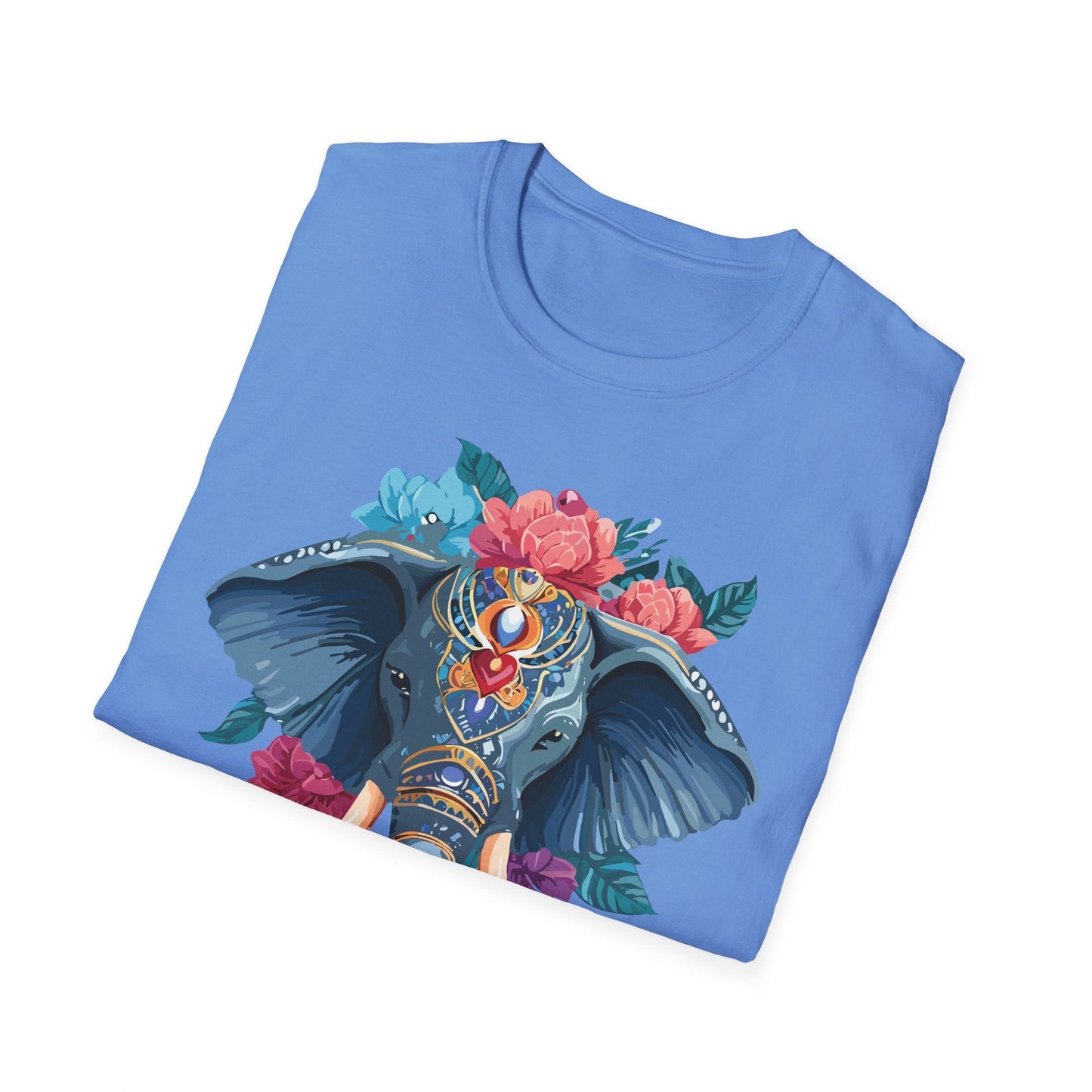 Elephant T Shirt Unisex Softstyle Tee Gildan 64000 100 Percent Ring Spun Cotton Fabric