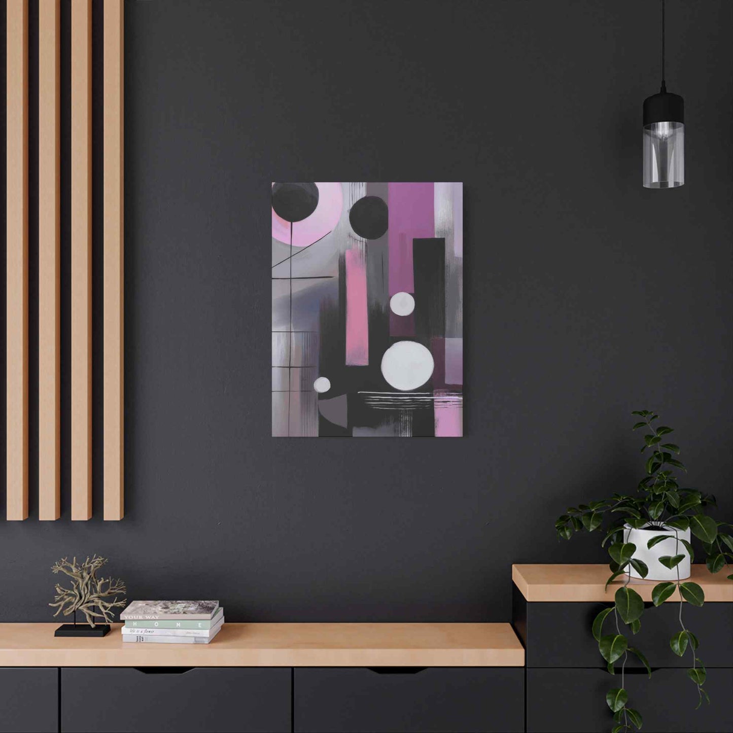 Abstract Geometric Painting Print Canvas 20x24,20x30,24x30 24x32,24x36,30x40 32x48,36x48,40x60 Pine-Wood Inner Frame ABS-44