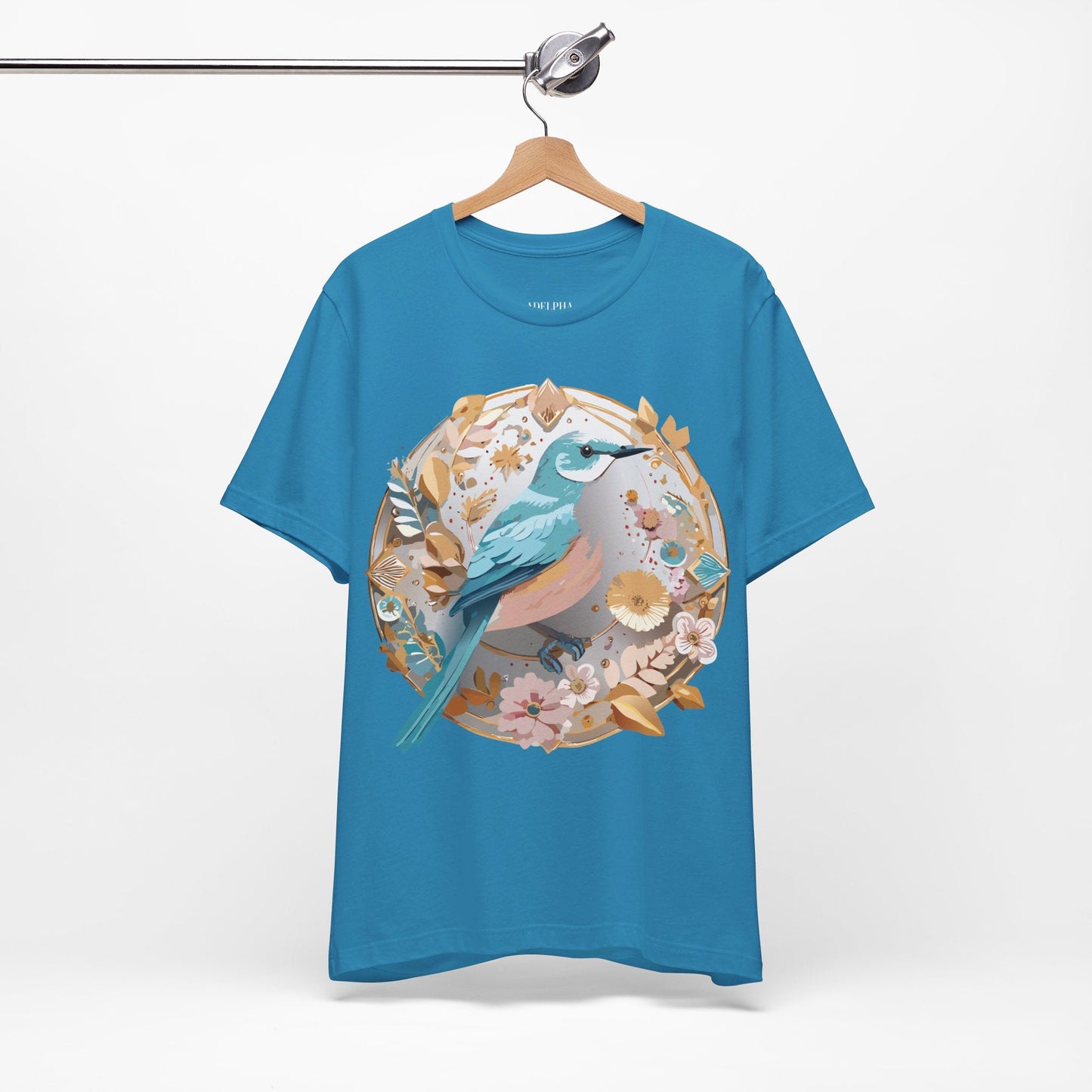 Adelpha Graphic T Shirt Unisex Jersey Short Sleeve Medallion Artwork Vintage Inspired Tee