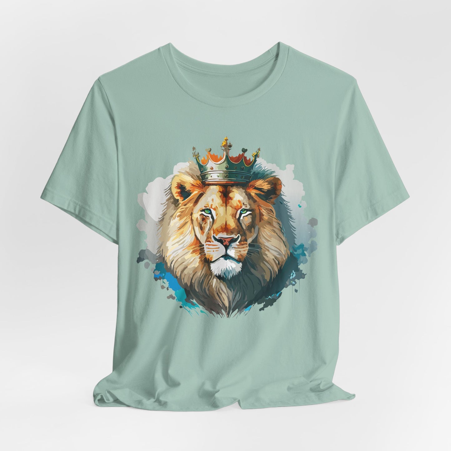 Lion Shirt, Animal Shirt, T-Shirt with Lion, Art Design Tee, Animal Tees, Safari T-Shirt, Crown Tee 13