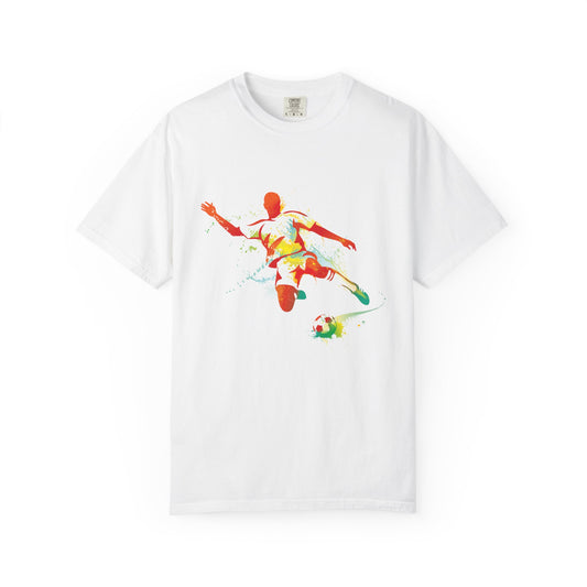 Camiseta unisex con diseño de arte deportivo.