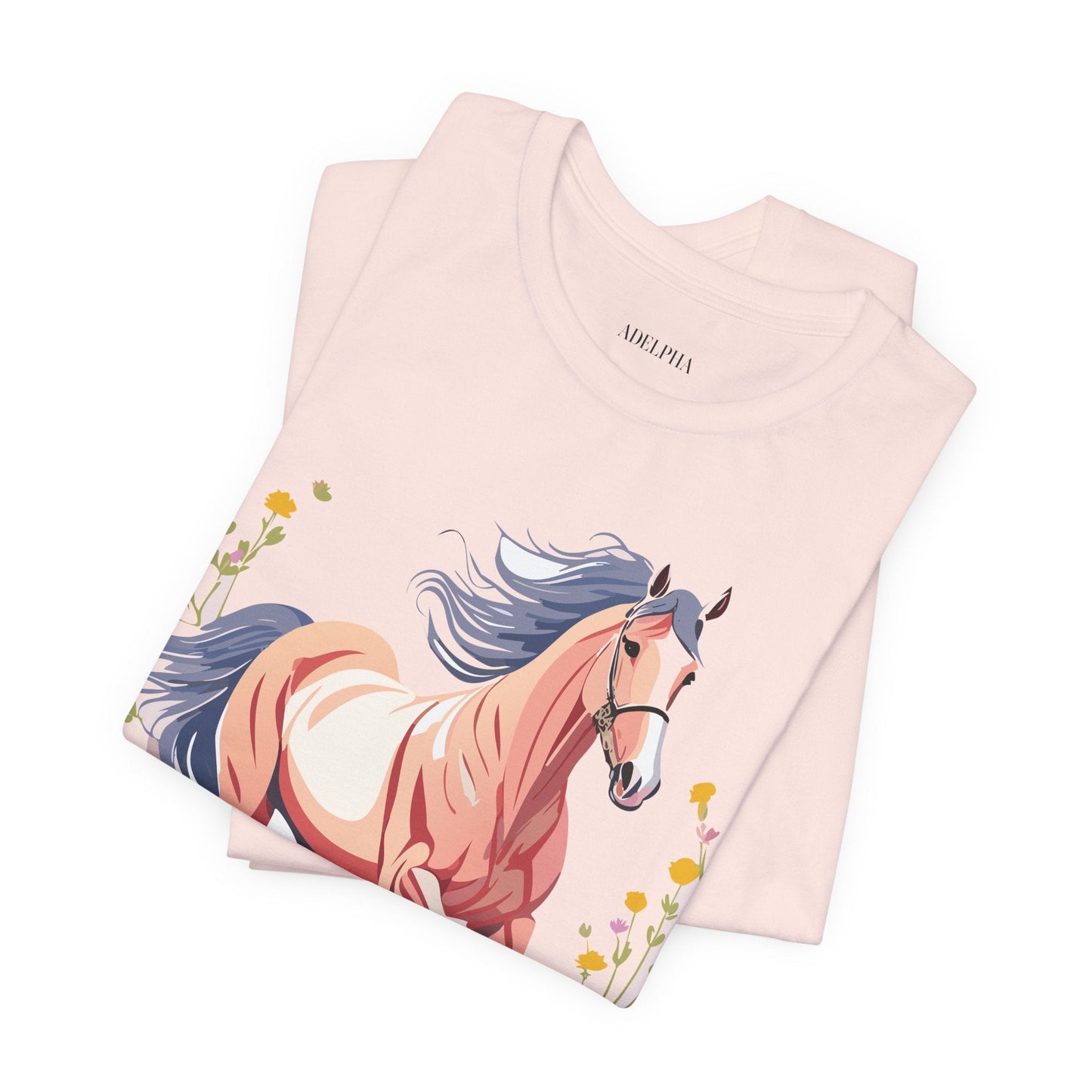 Horse Graphic Unisex 100 Cotton Vintage Animal Art T-Shirt 9