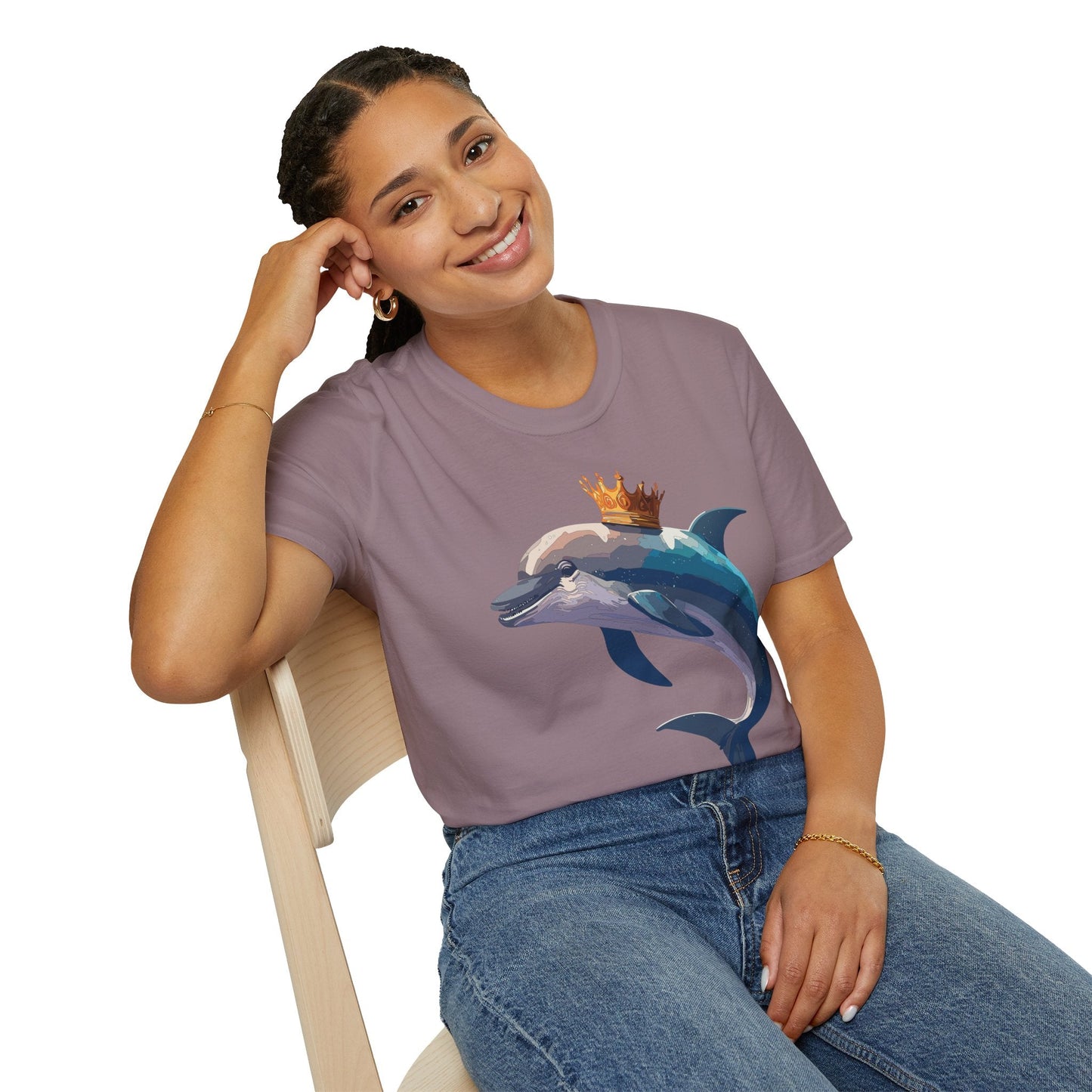Dolphin Shirts Unisex Gildan Softstyle 64000 100 Percent Cotton Tee For Animal Lovers