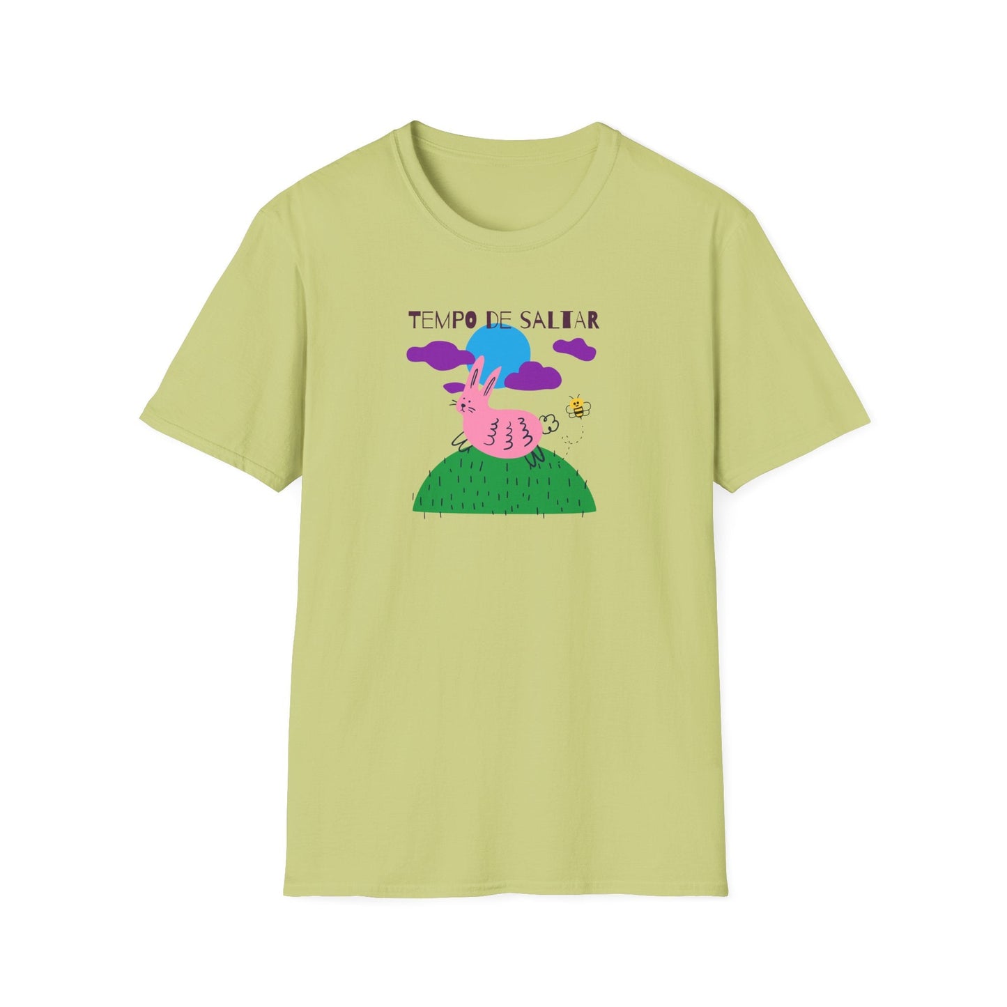 Funny Easter T Shirt Unisex Softstyle 64000 Art Design With Easter Prints 100 Percent Ring Spun Cotton