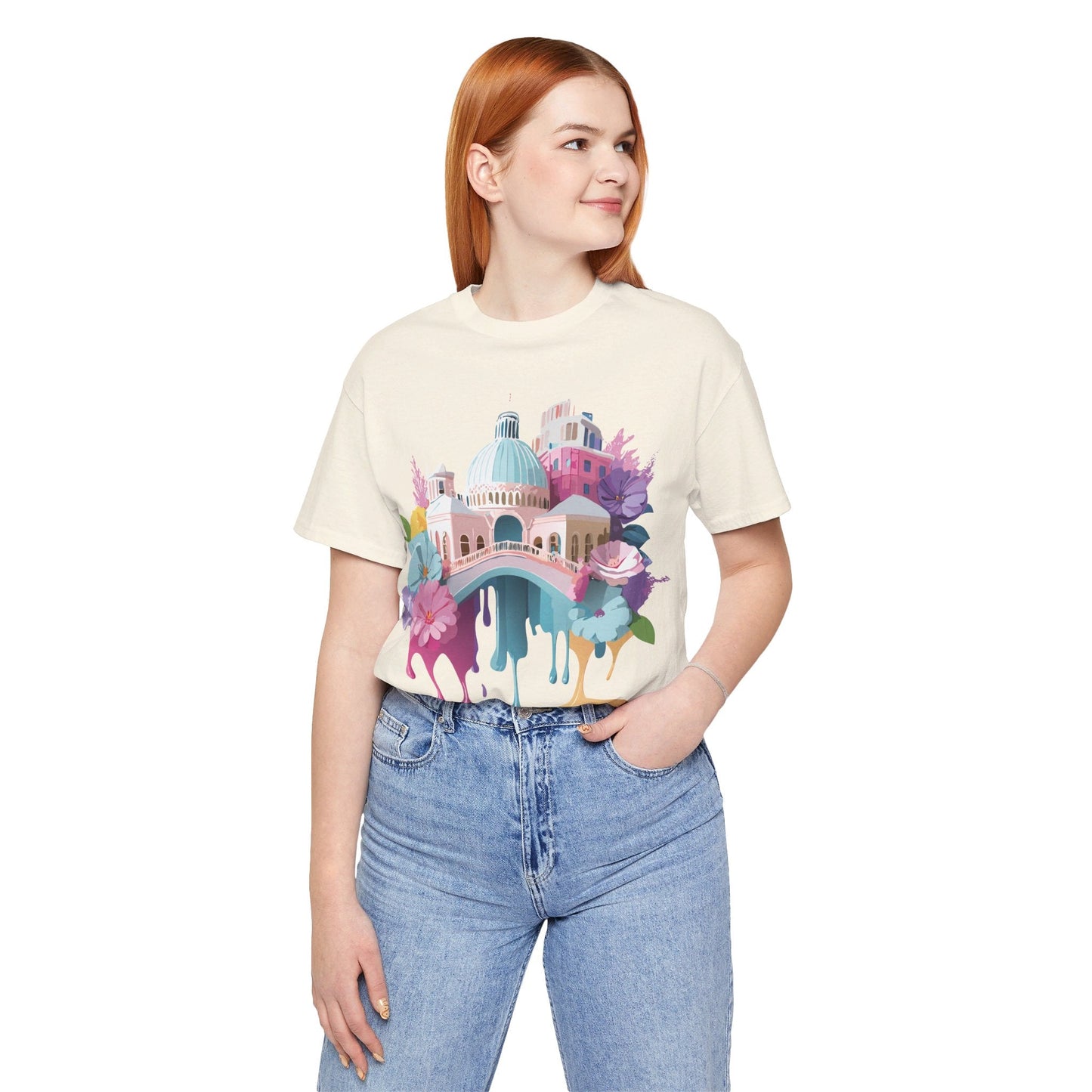 Venice Inspired Tourist Shirt Unisex Graphic Tee Adelpha Vintage Artwork Design Art