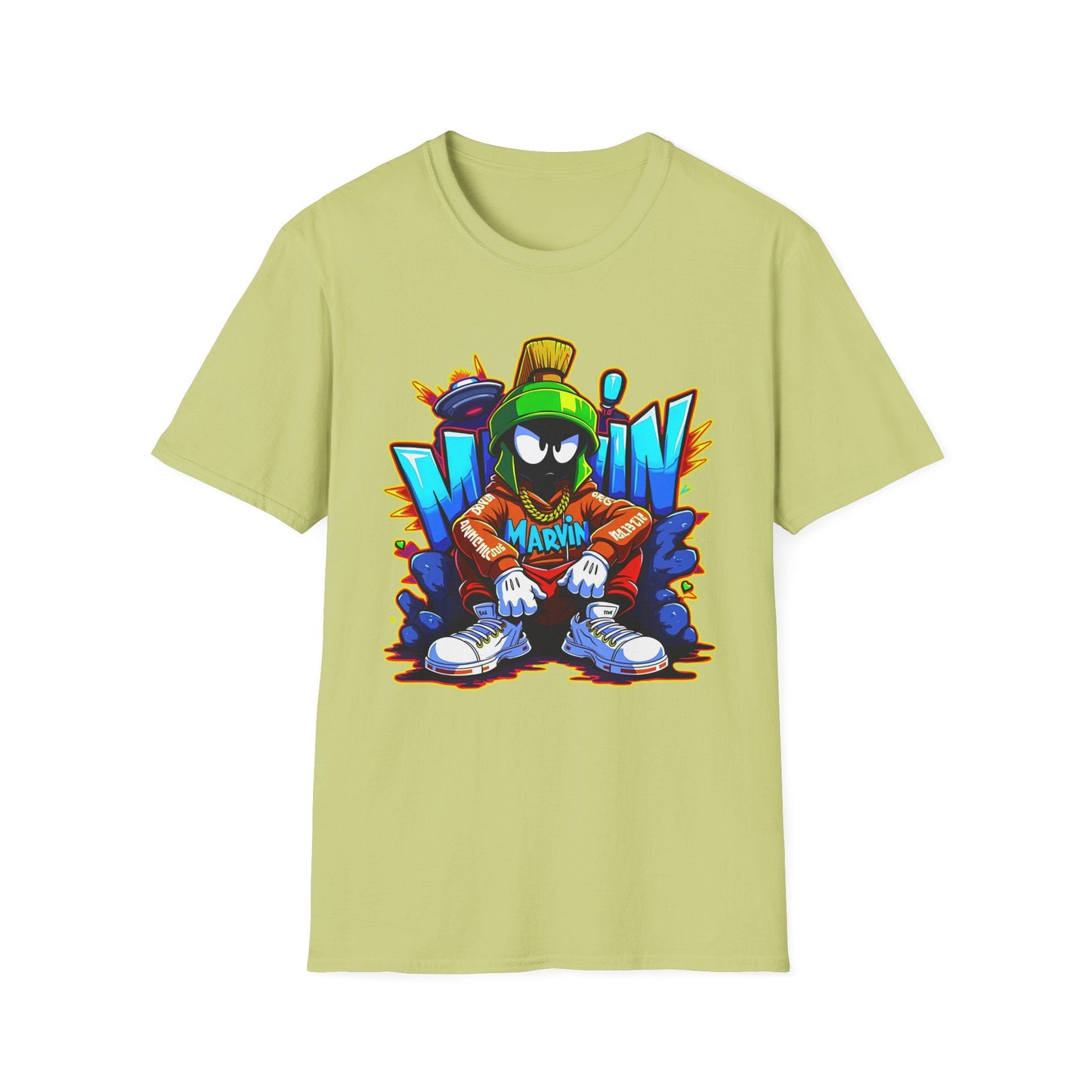 Unisex Cartoon T Shirt With Funny Animals Animation Graphic Gildan Softstyle 64000