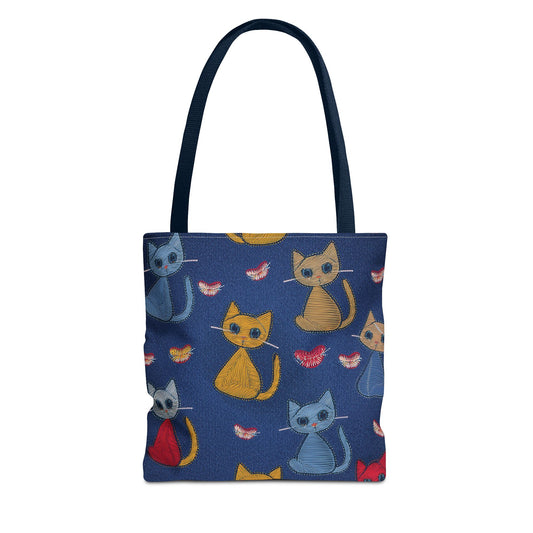 Love Day Graphic Design Denim Fabric Imitation Print Unisex Canvas Bag POLY 3 Sizes Tote Bag 201-16