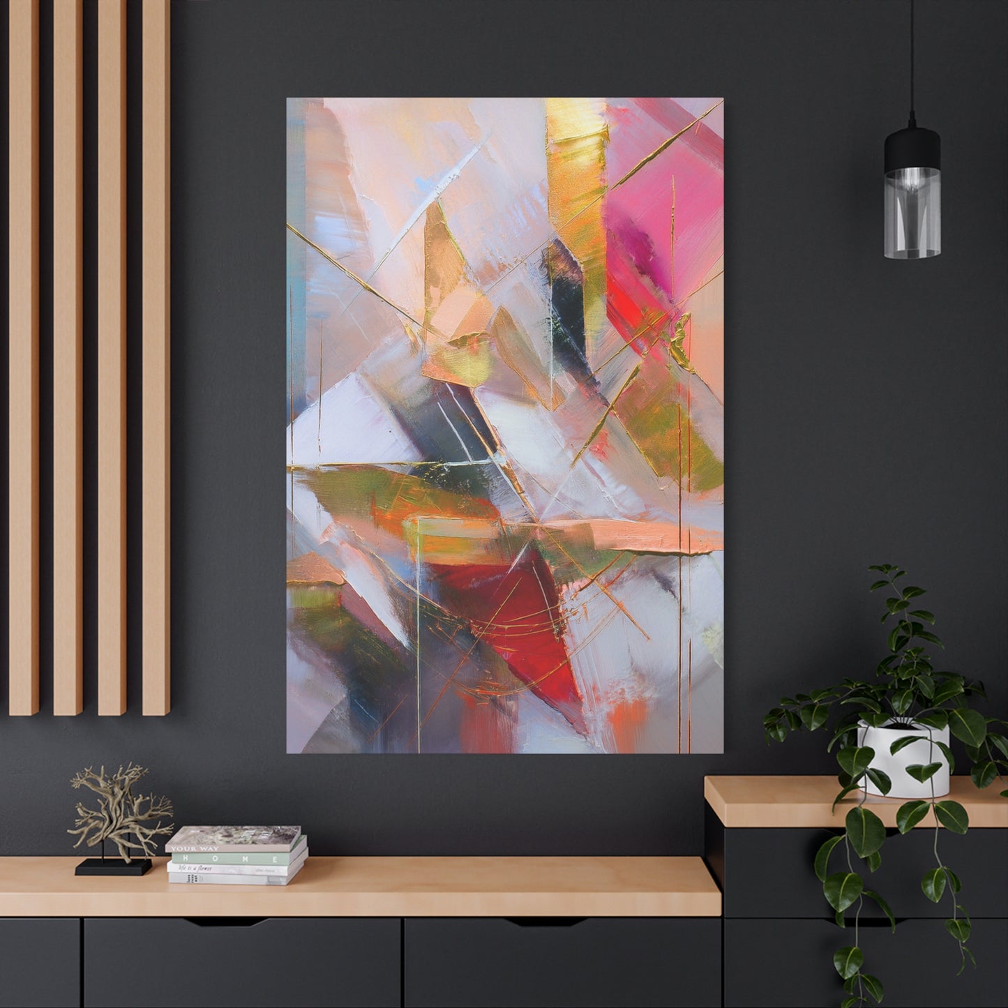 Abstract Oil Painting Print Canvas 20x24,20x30,24x30 24x32,24x36,30x40 32x48,36x48,40x60 Pine-Wood Inner Frame ABS-179