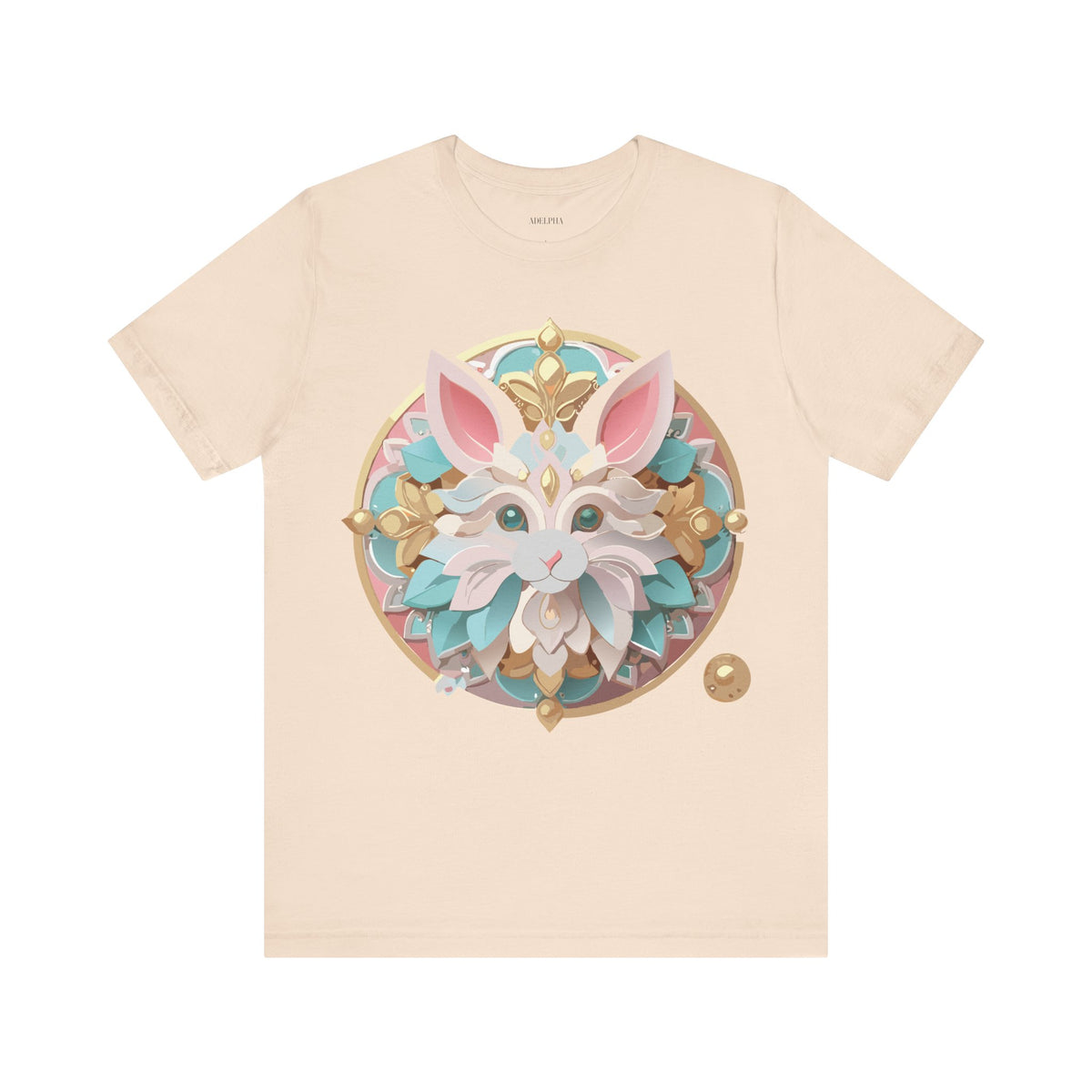 Medallion Graphic Unisex Cotton Bella+Canvas Tee with Art Design d37