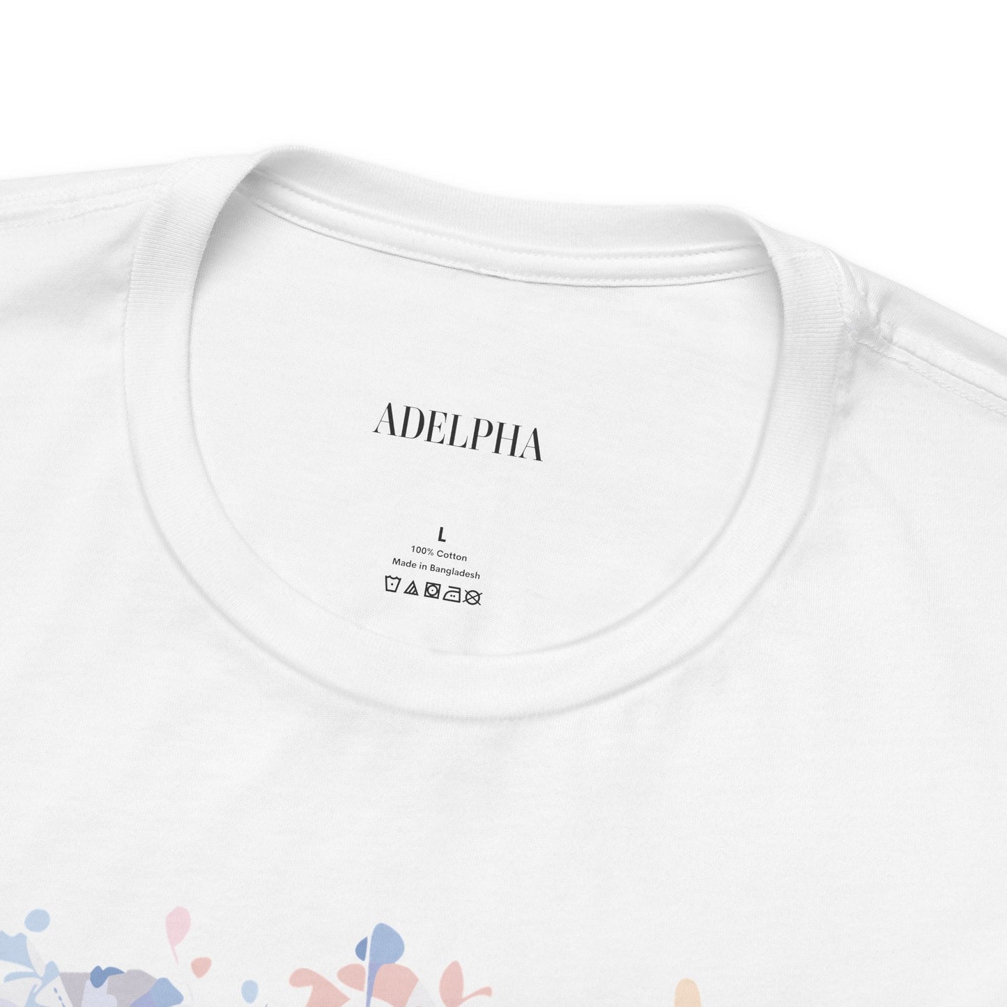 Letter Q Shirt Graphic Tee Unisex Short Sleeve by Adelpha Vintage Inspired Artwork