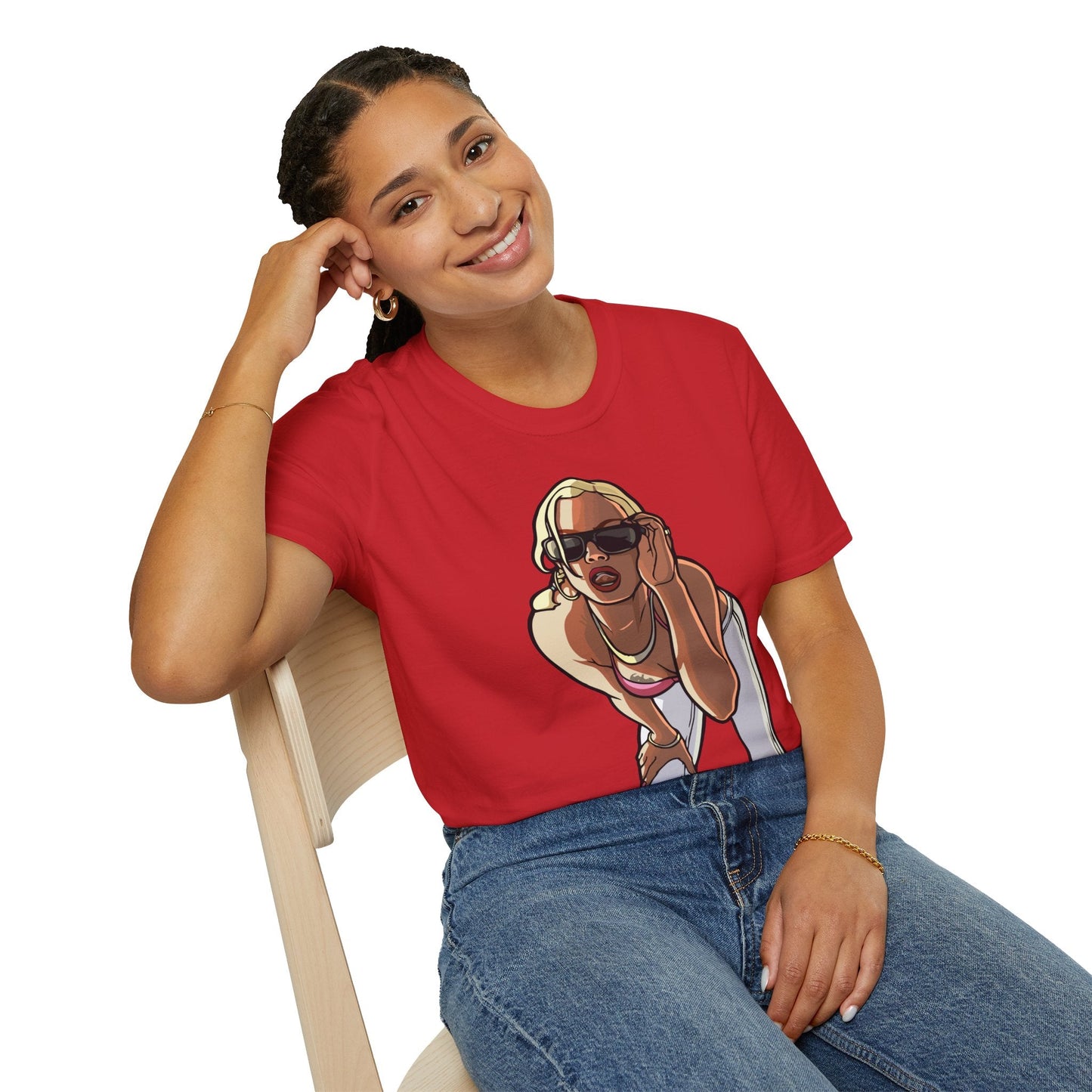 Cartoon Animation T Shirt Funny Tee Unisex Gildan Softstyle 64000 100 Percent Ring Spun Cotton