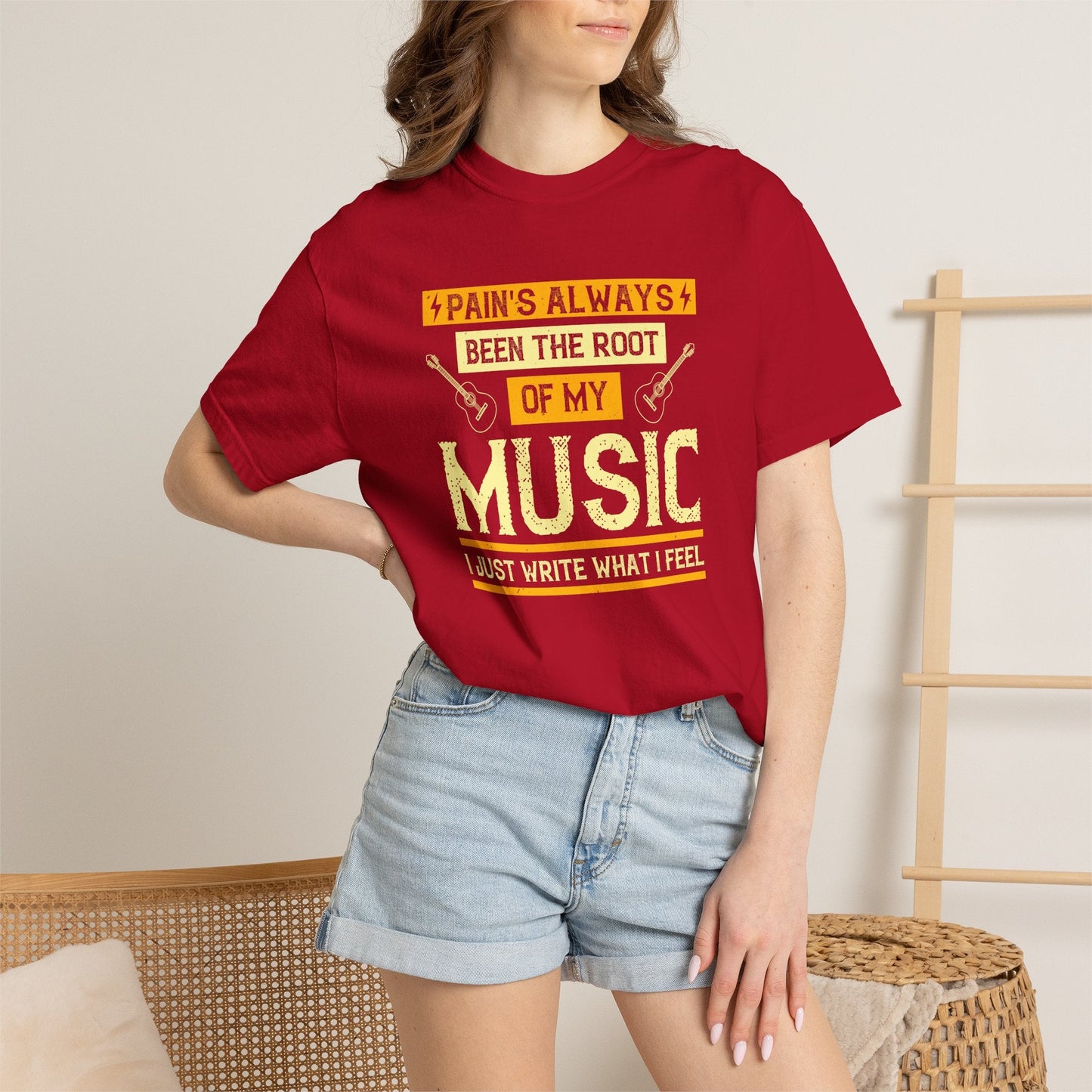 Music Graphic Design Unisex Cotton T-shirt  m41