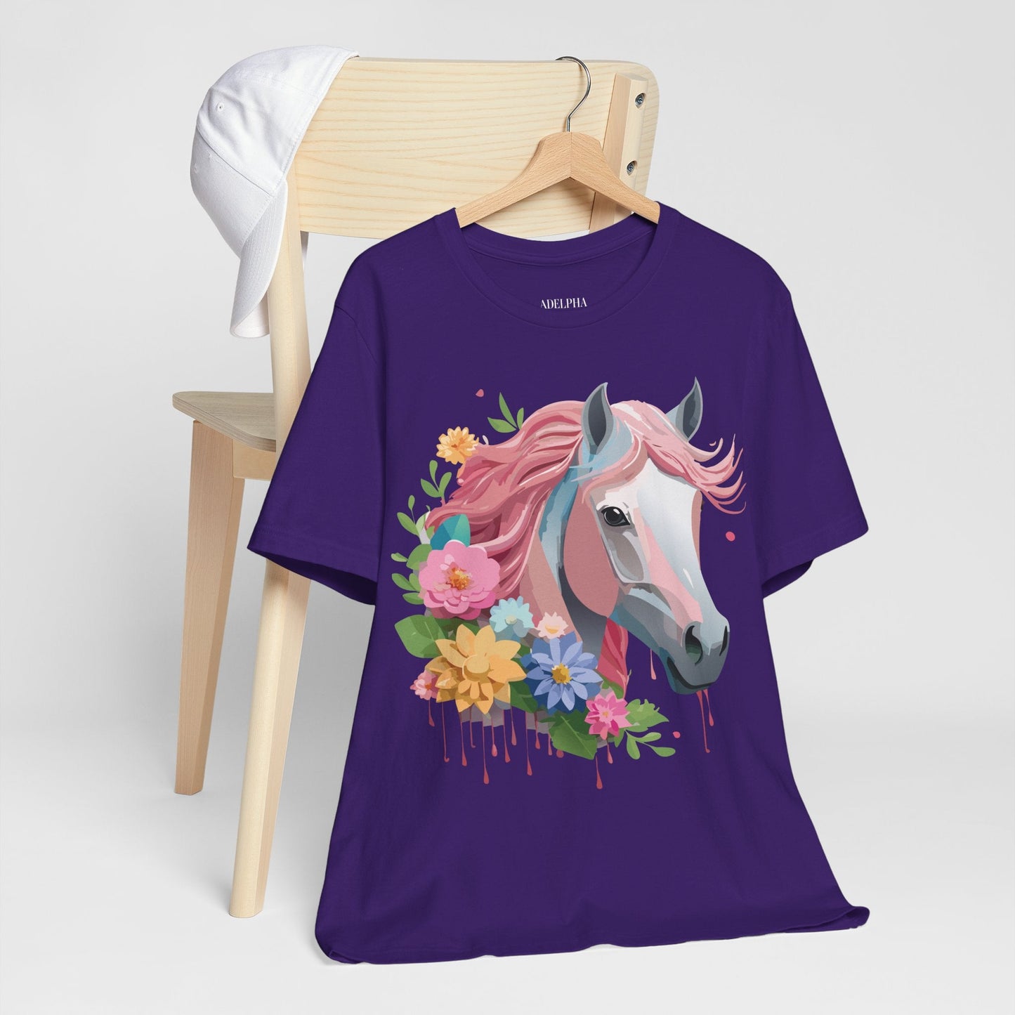 Horse Graphic Unisex 100 Cotton Vintage Animal Art T-Shirt 1