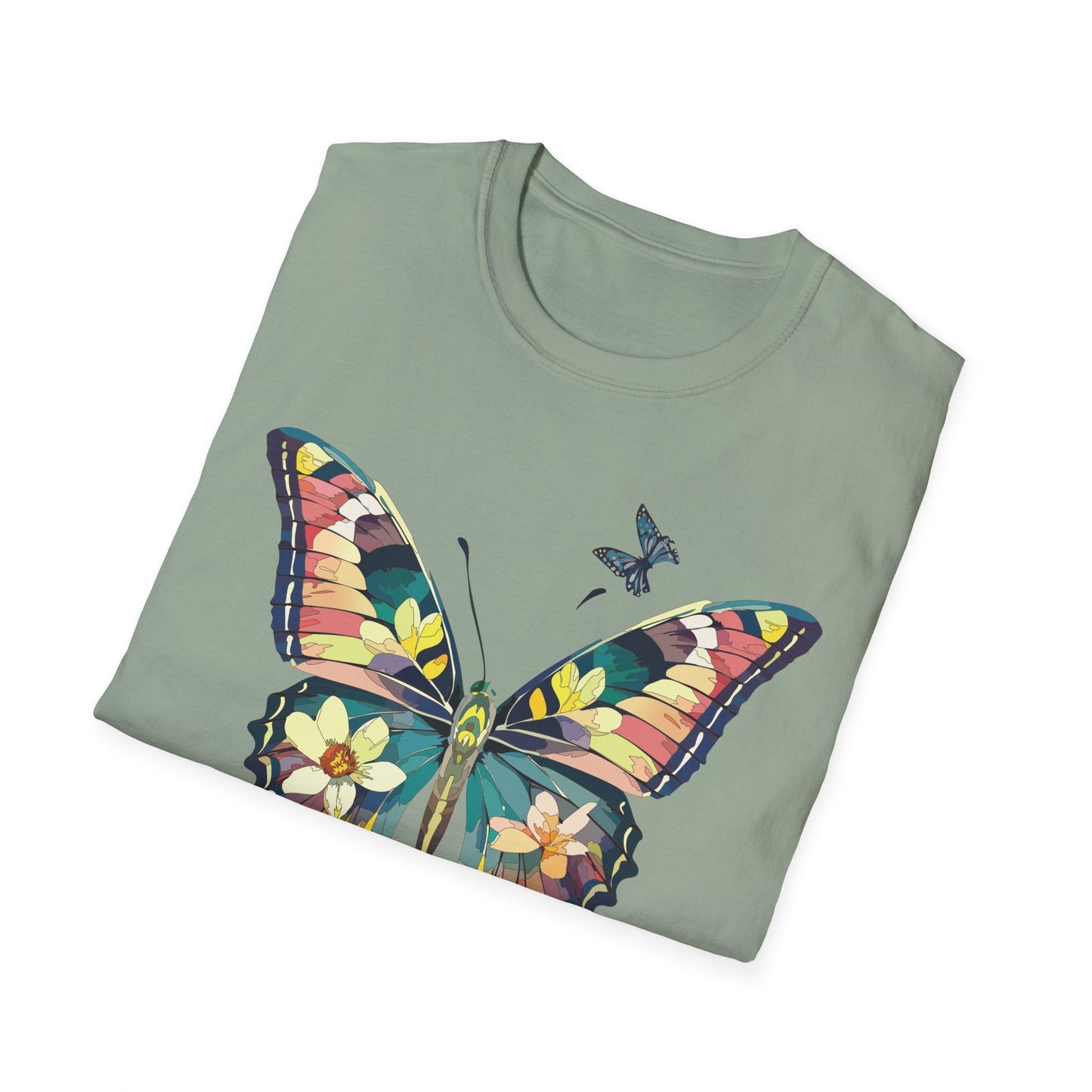 Butterfly T Shirt For Unisex Softstyle 64000 Short Sleeve Monarch Butterfly Tee Design