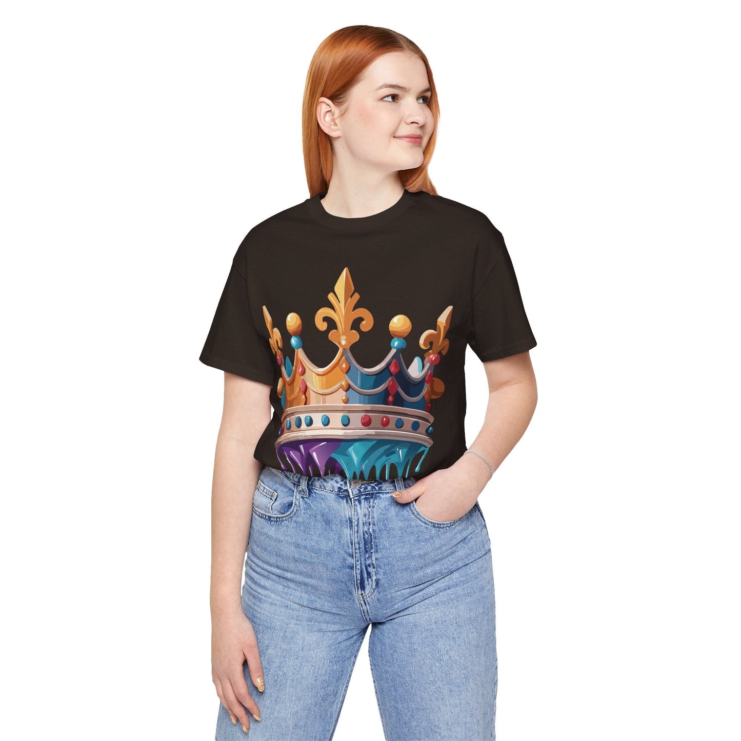 Adelpha Crown Graphic Tee Unisex Vintage Inspired Art Design Short Sleeve Shirt