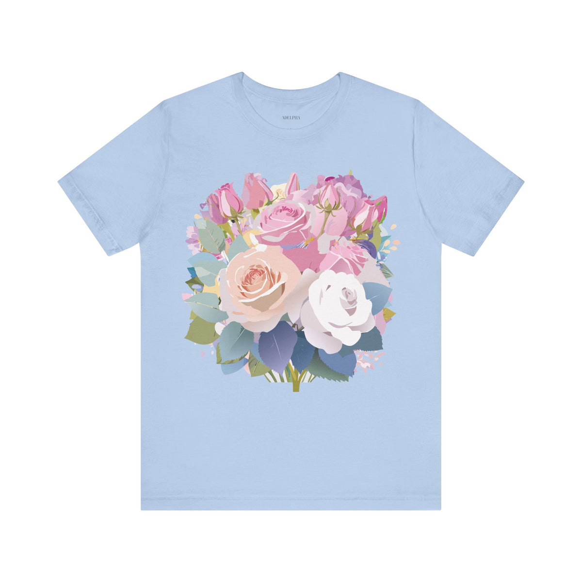 Floral Graphic Tee Shirt - Bella+Canvas Unisex 100 Cotton 19