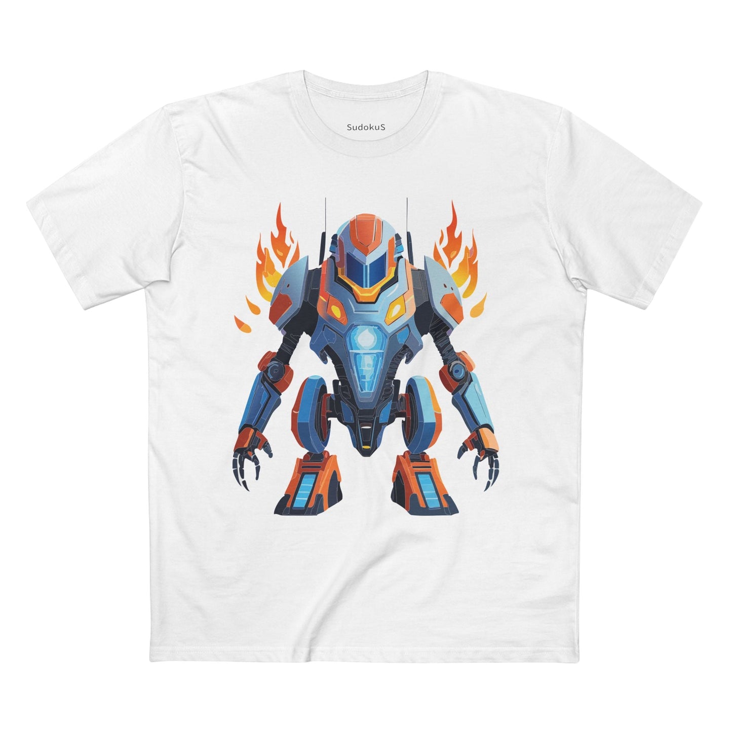 Cyborg Robot Graphic Unisex 100 Cotton Staple Tee 12