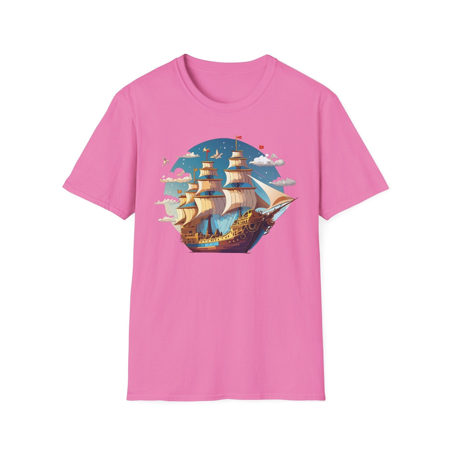Ship T Shirts Frigate Vessel Tee Shirt Unisex Gildan Softstyle 64000 Cotton Tee Comfort Fit