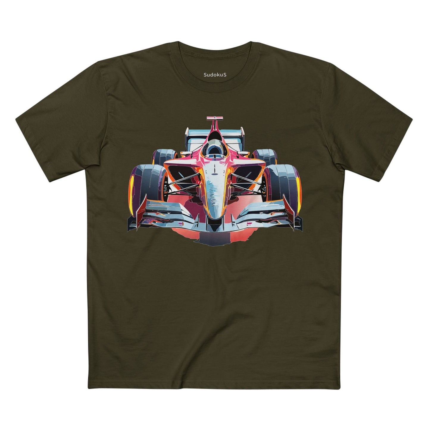 Car Graphic Unisex 100 Cotton Staple Tee 7