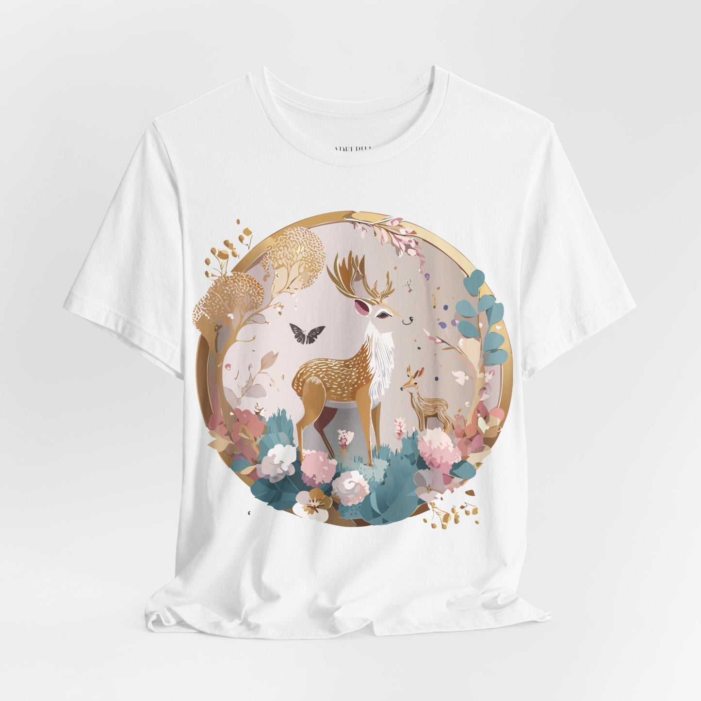 Medallion Graphic Unisex 100 Cotton Vintage Animal Medal Artwork Tee 13