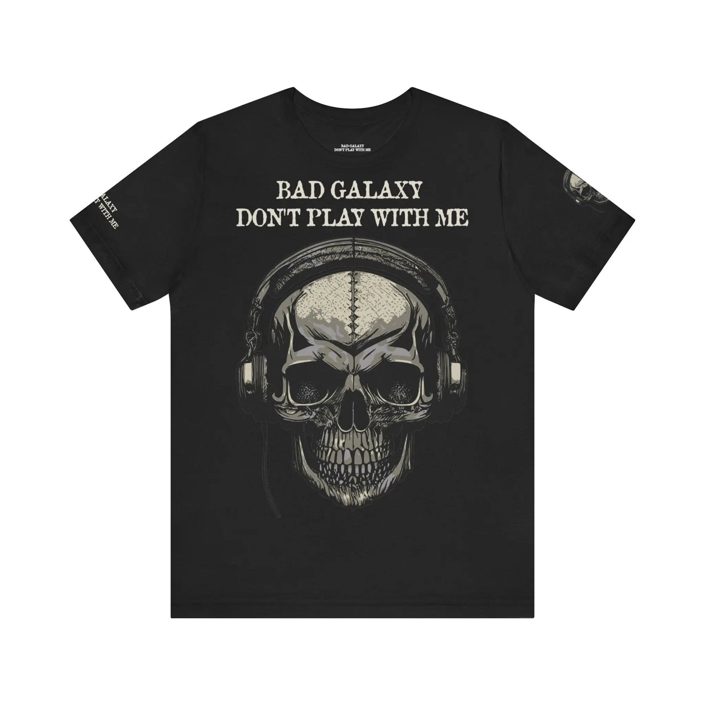 Skull T Shirt From Bad Galaxy 100 Percent Cotton Eco Friendly Made In USA With Durable Stitching