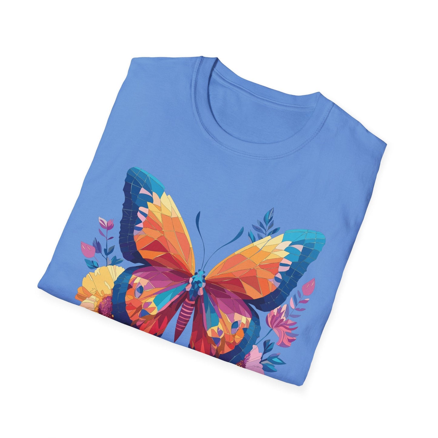 Butterfly Shirt Unisex Softstyle Short Sleeve Tee Monarch Butterfly 100 Percent Cotton