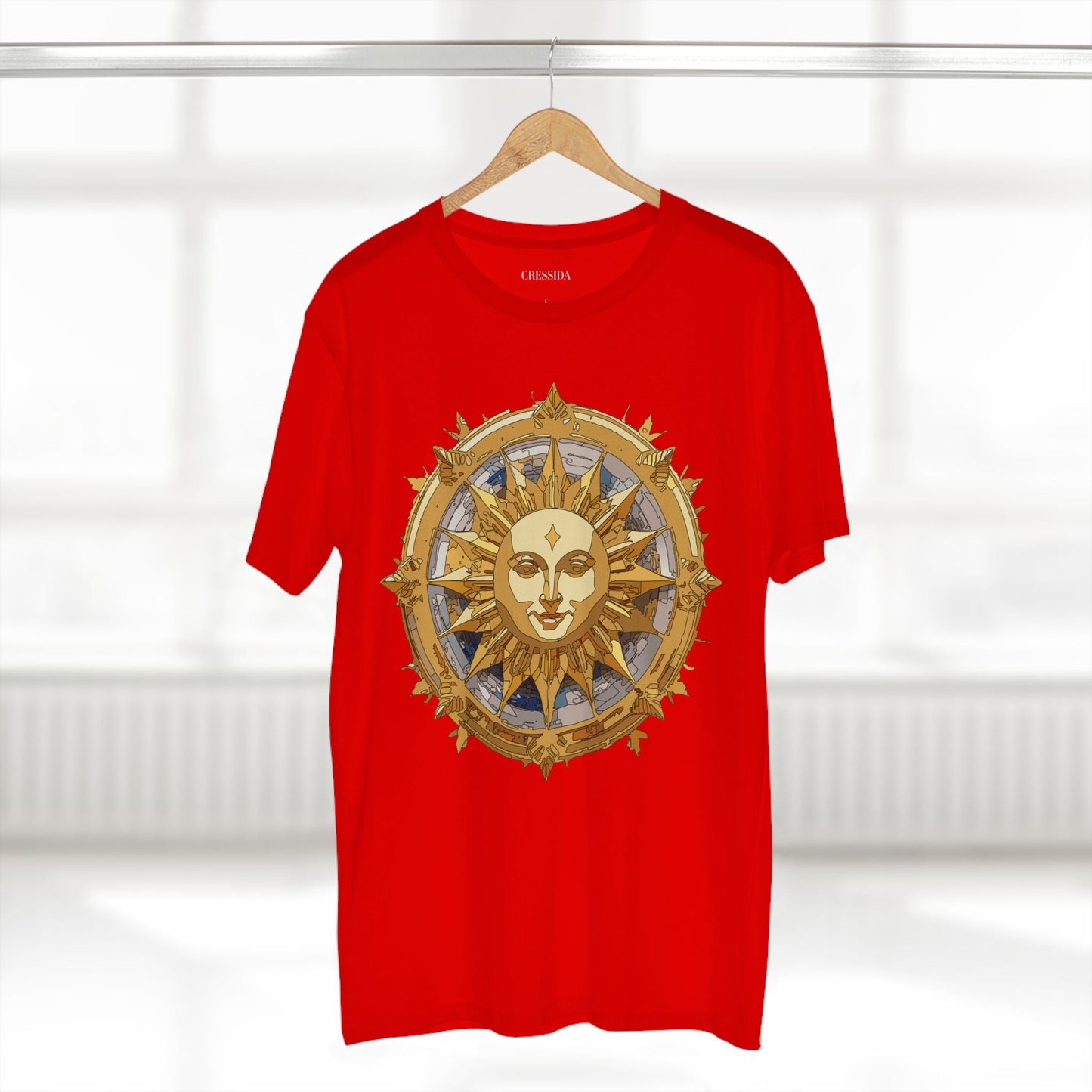 Gold Sun Graphic Unisex 100 Cotton T-Shirt with Golden Art Design 20