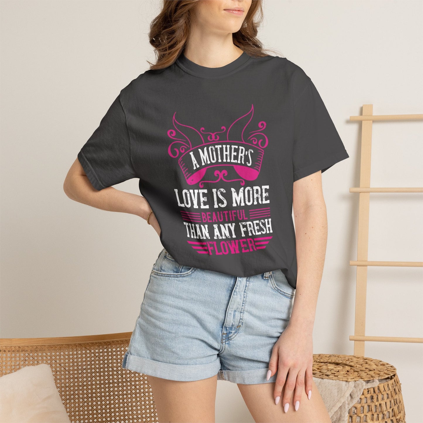 Mom T-shirt Mother Day Mama Tee Unisex Comfort Colors Garment-Dyed Cotton h59