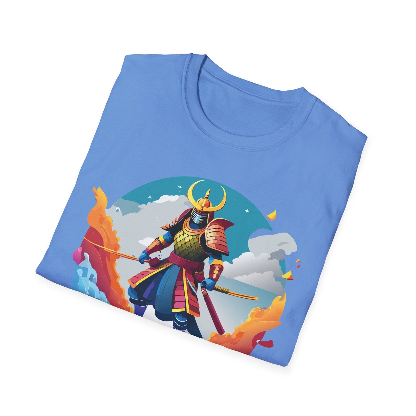 Samurai Shirt Unisex Gildan Softstyle 64000 Tee 100 Percent Ring Spun Cotton Lightweight
