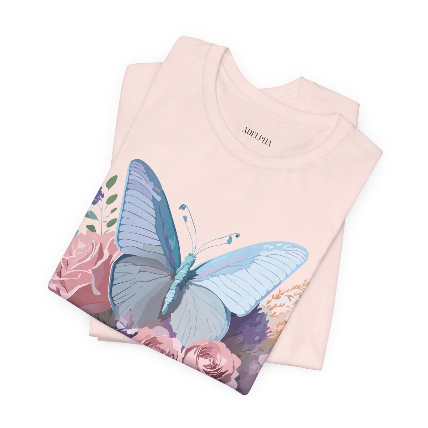 Butterfly Graphic Tee Unisex Jersey Shirt Adelpha Vintage Art Design