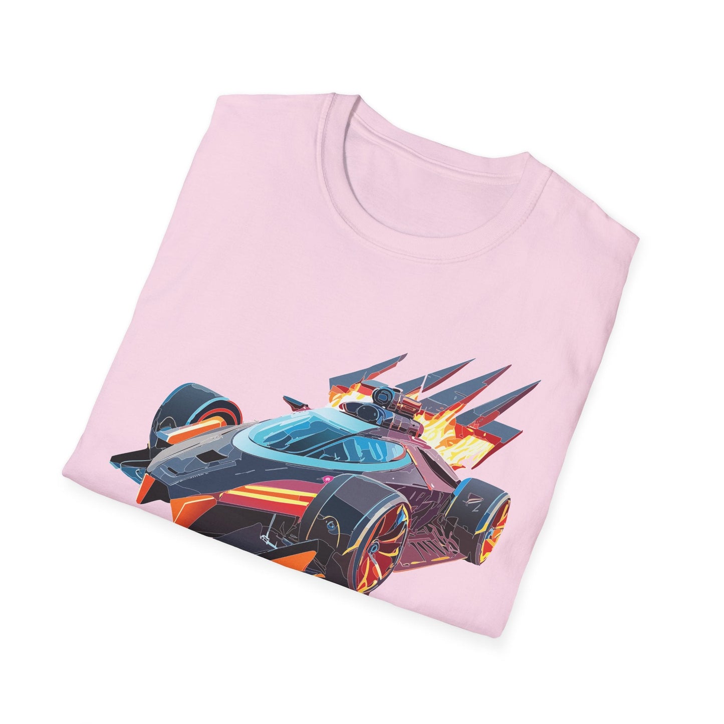 Car Graphic Unisex Cotto Softstyle Art Design with Hot Wheels Artwork Tee 6