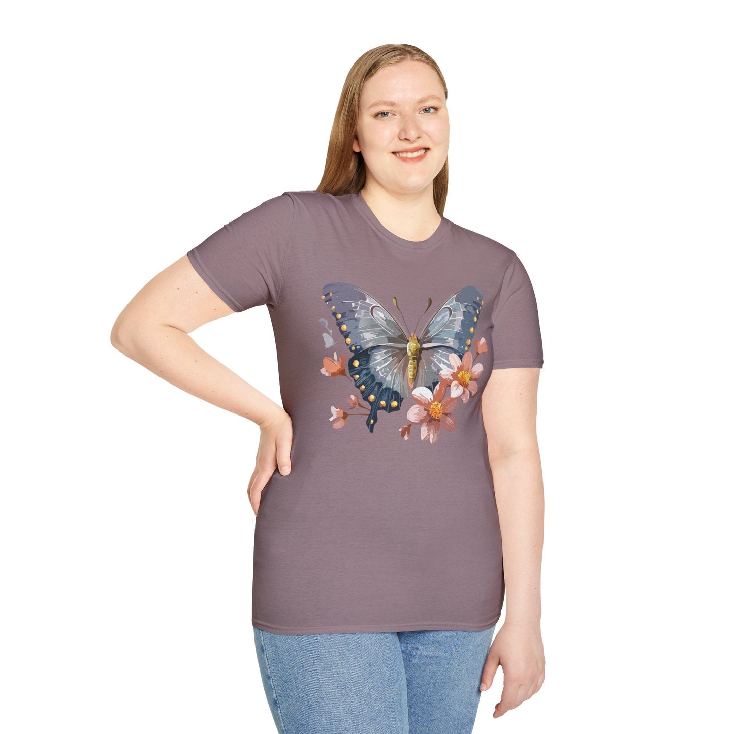 Butterfly Shirt Unisex T Shirt Monarch Butterfly Softstyle Tee Gildan 64000 Breathable Everyday Wear