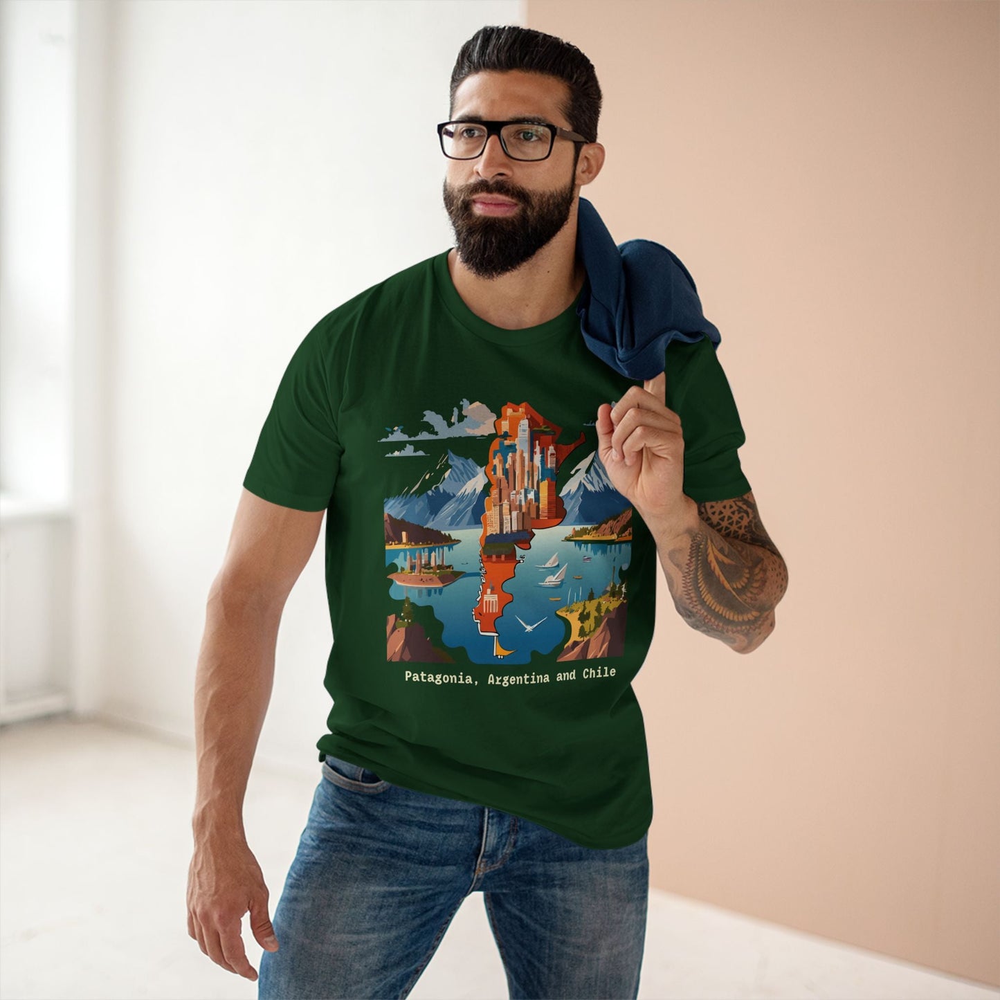 Travel Shirt For Tourists Unisex Premium Cotton Tee With Original Art Design By Retro2Nova