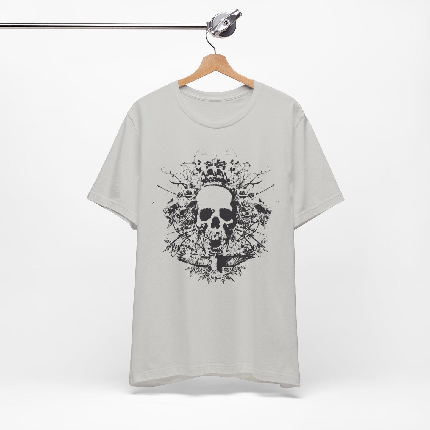 Dark Skull Graphic Design Tee, Skull Shirt, Vintage Tees, Art Design T-Shirt, Vintage Graphic Tee, Art Shirts with Skulls