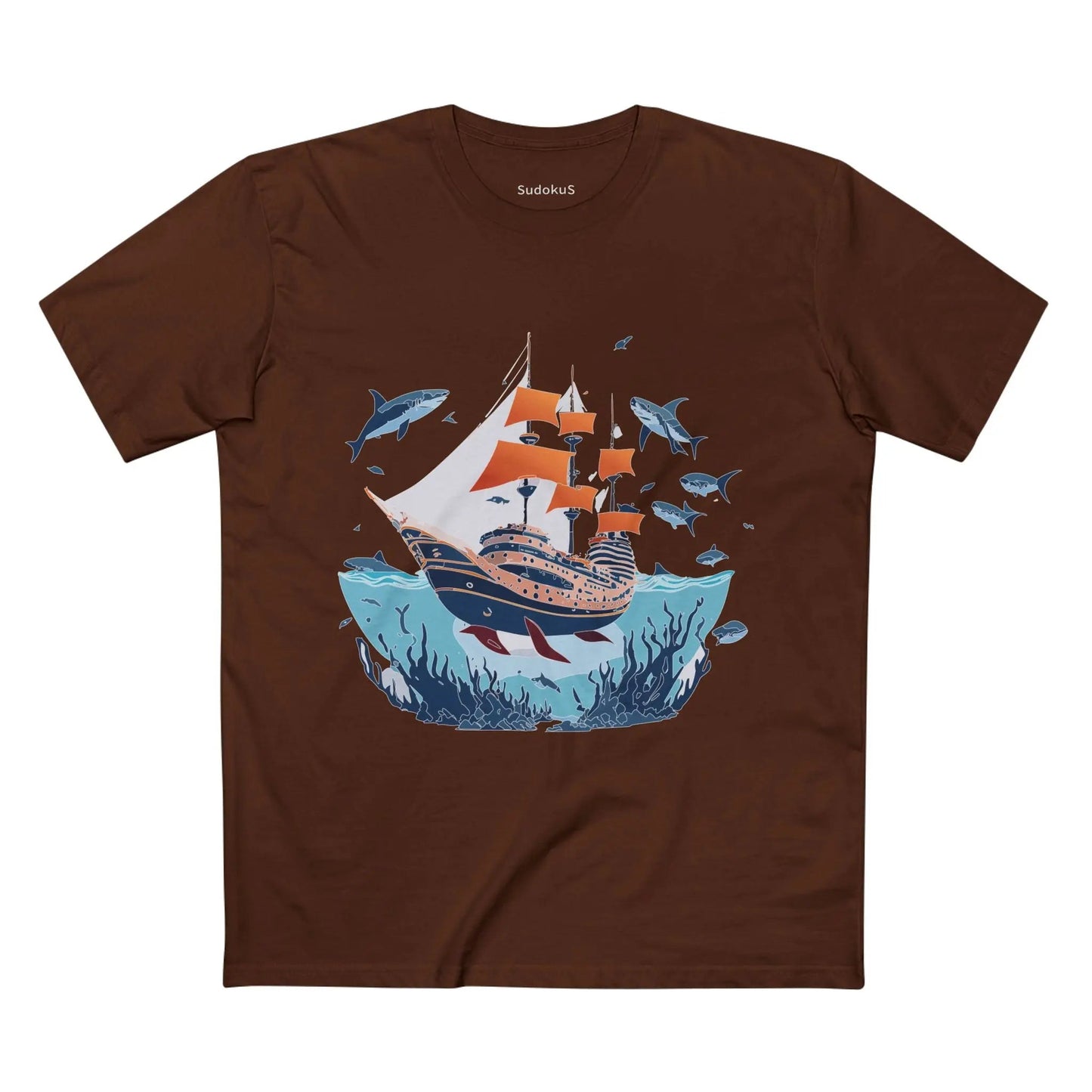 Ocean Coast Graphic Unisex 100 Cotton Staple Tee 26
