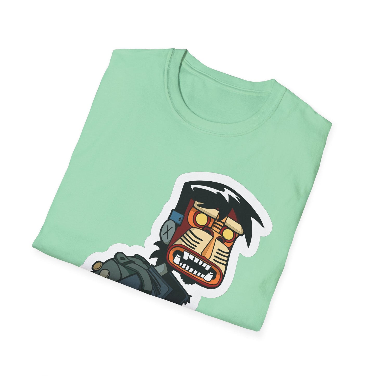 Cartoon T Shirt Animation T Shirt Funny Tee Shirt Unisex Short Sleeve Softstyle Cotton Tee 64000
