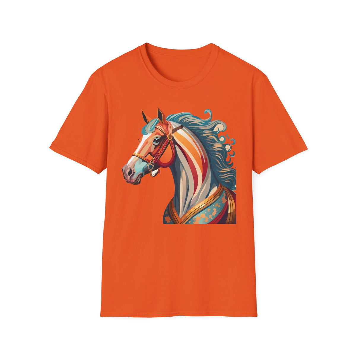 Colorful Abstract Horse T-Shirt | Artistic Stallion Tee