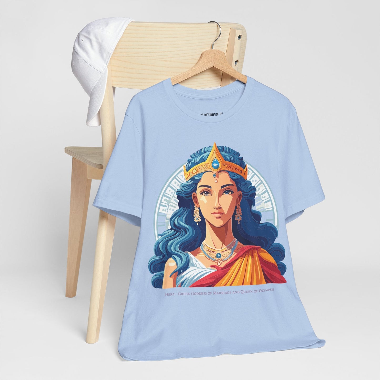 Hera Goddess Shirt Unisex Graphic Cotton Tee With Original Retro2Nova Artwork Soft Vintage Inspired