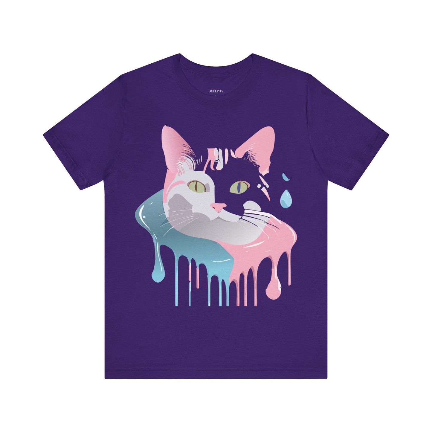 Cat Graphic Tee Unisex Short Sleeve T Shirt Adelpha Vintage Inspired Design