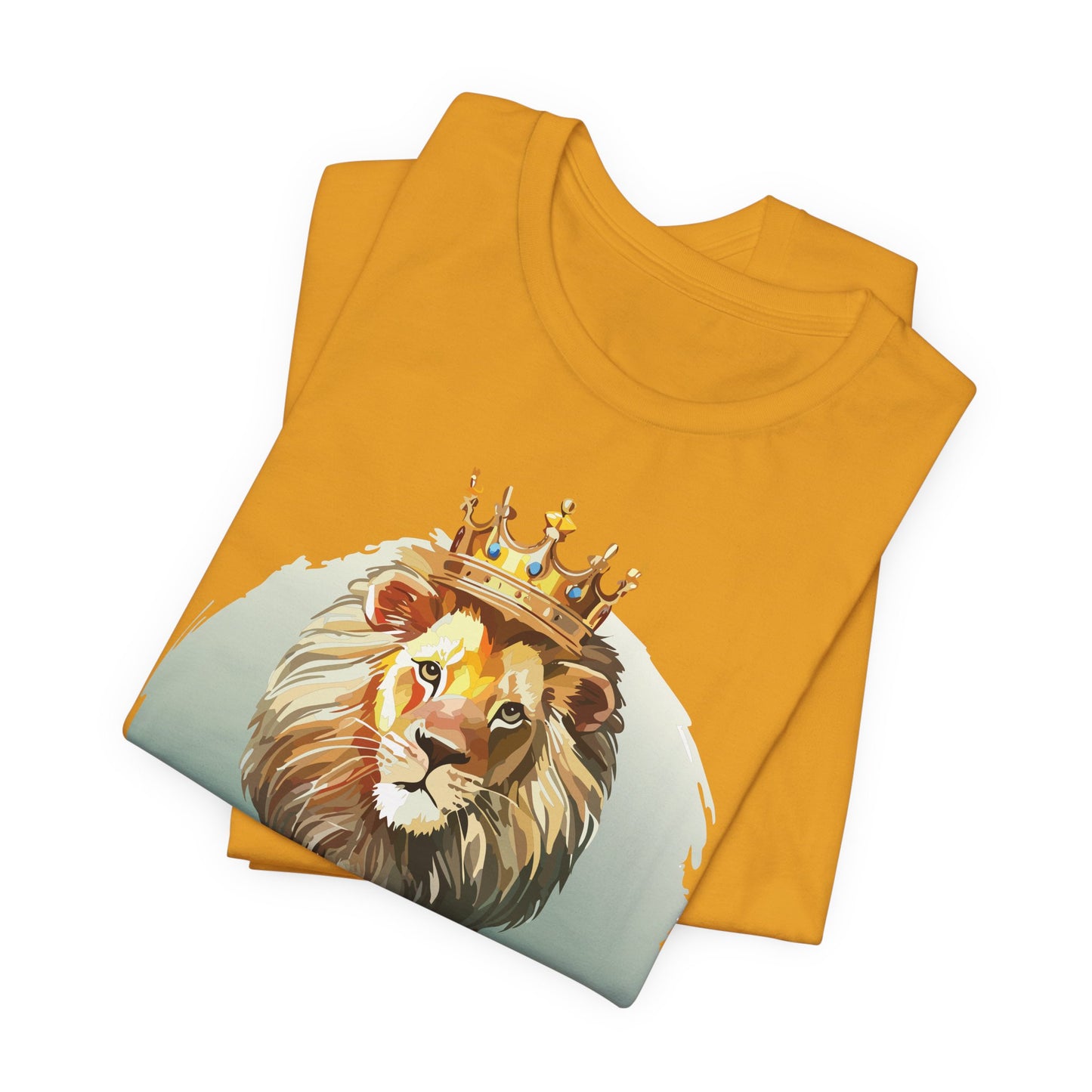 Regal Lion Short Sleeve Tee, Animal Shirt, Lion Tee, Unisex Top, Birthday Gift, Shirt with Animal design