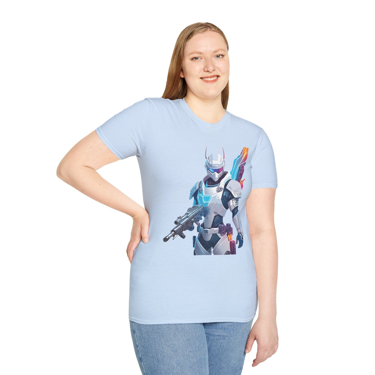 Robocop T Shirt Unisex Softstyle 64000 Graphic Tee 100 Percent Ring Spun Cotton Comfort