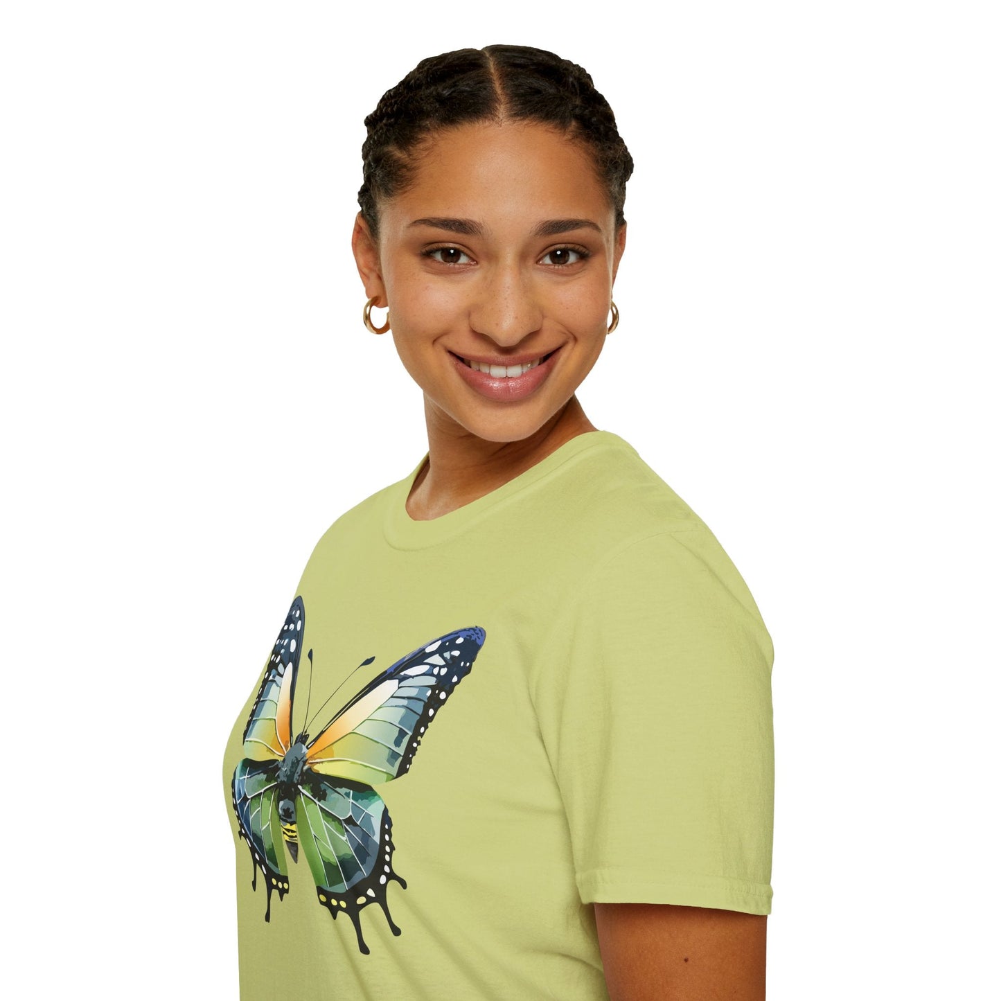 Butterfly Shirt Unisex Softstyle Gildan 64000 Monarch Butterfly Graphic Tee For Men And Women