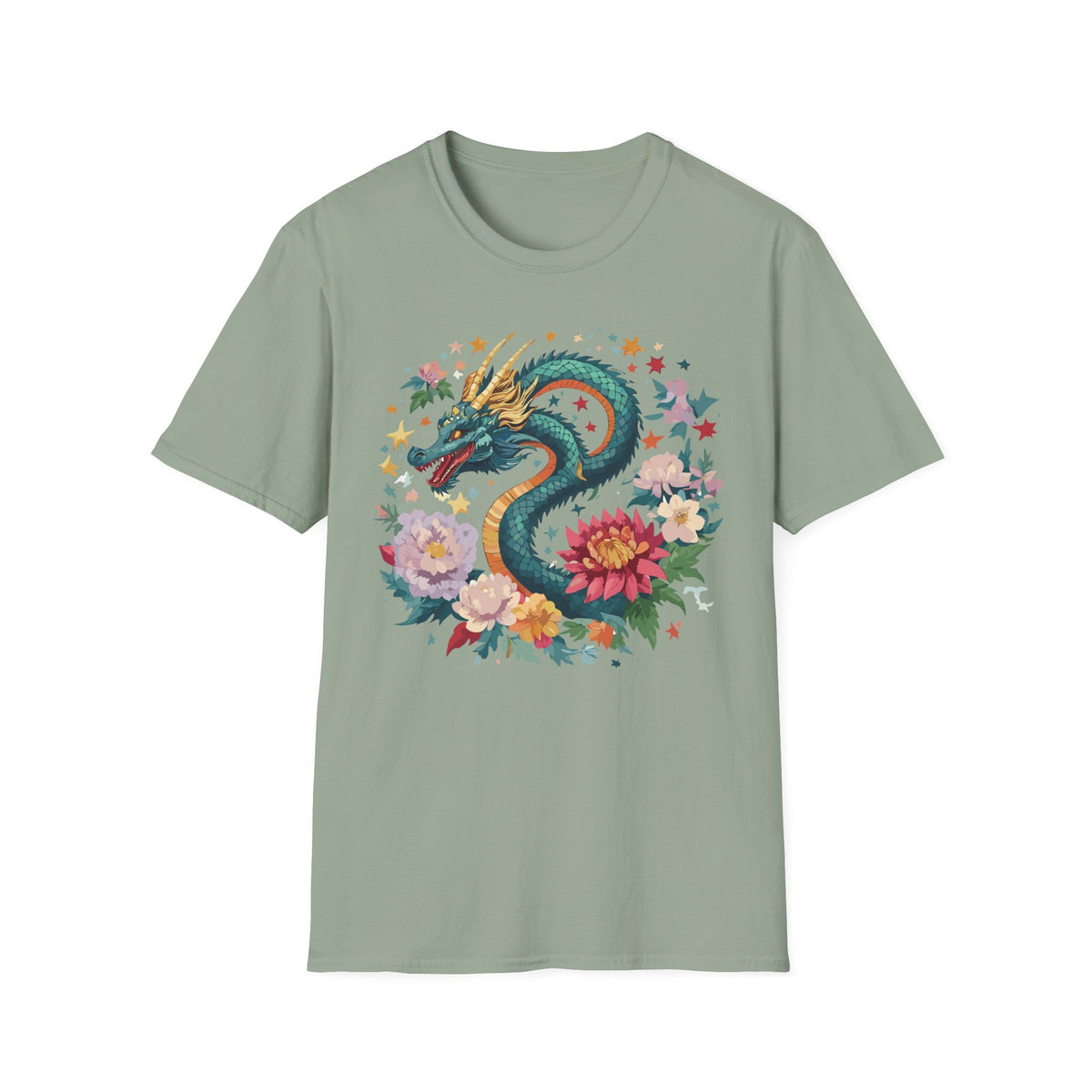 Dragon Graphic Tee Gildan Unisex 100 Cotton Tee Shirt with Animal a39