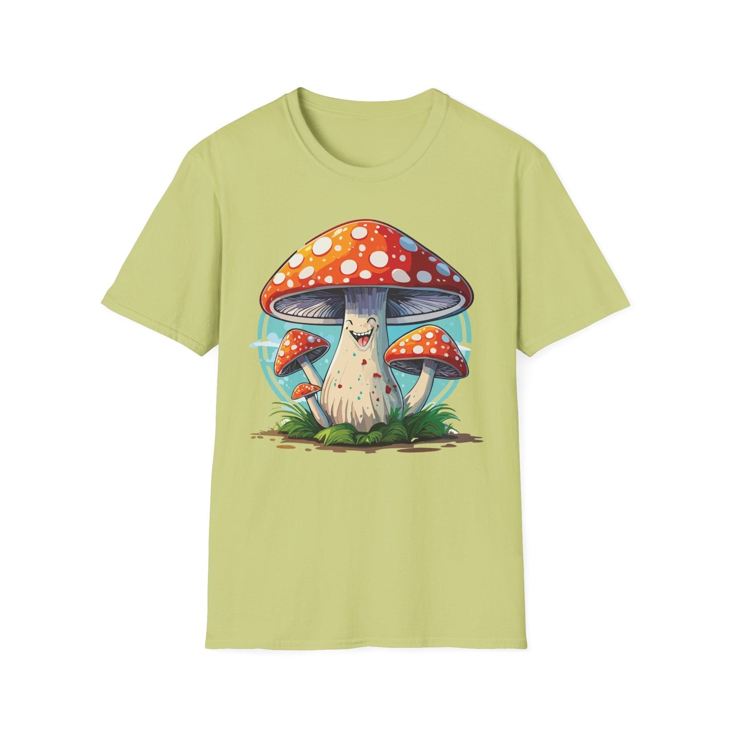 Mashroom Tee Shirt Unisex Funny Mashroom Design Softstyle Cotton Tee For Everyday Comfort