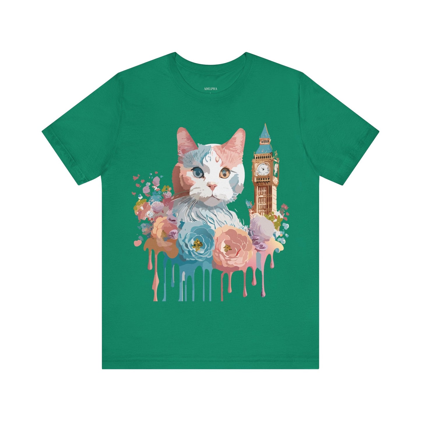 Unisex Cat Graphic Tee With Vintage Inspired Art By Adelpha Brand