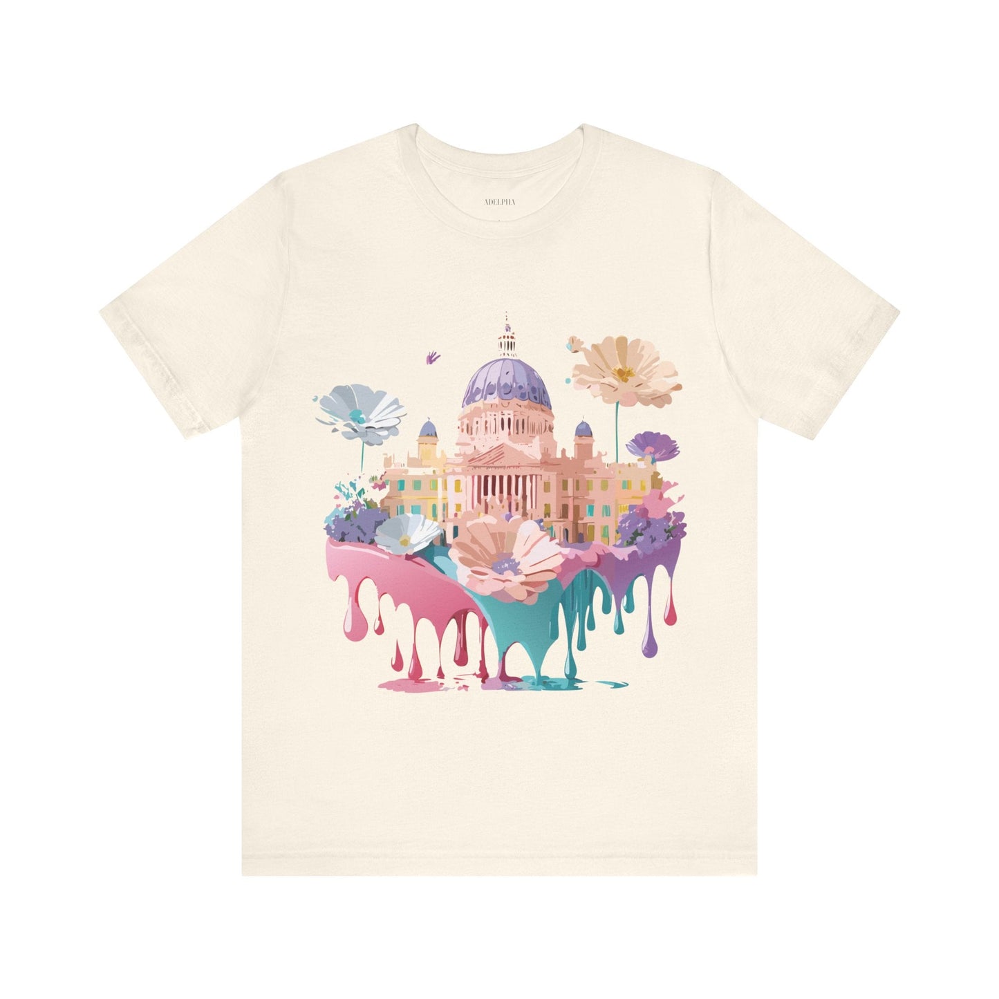 Madrid Tourist Shirt Unisex Graphic Tee With Vintage Adelpha Art Design Short Sleeve