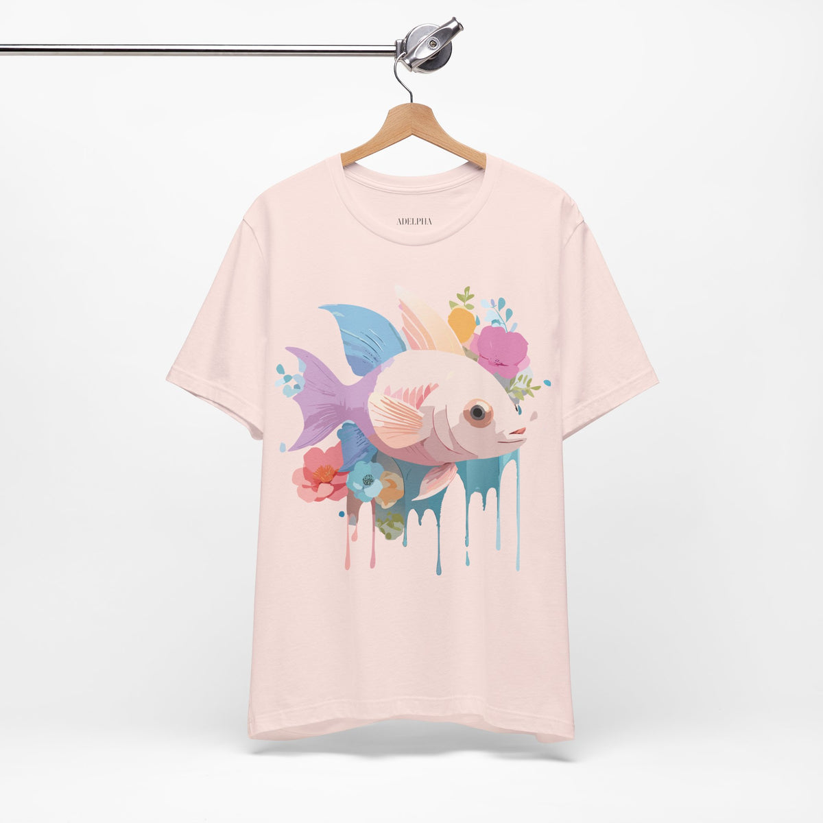 Fish Graphic Design Tee Bella+Canvas Unisex 100 Cotton Tee Shirt a102