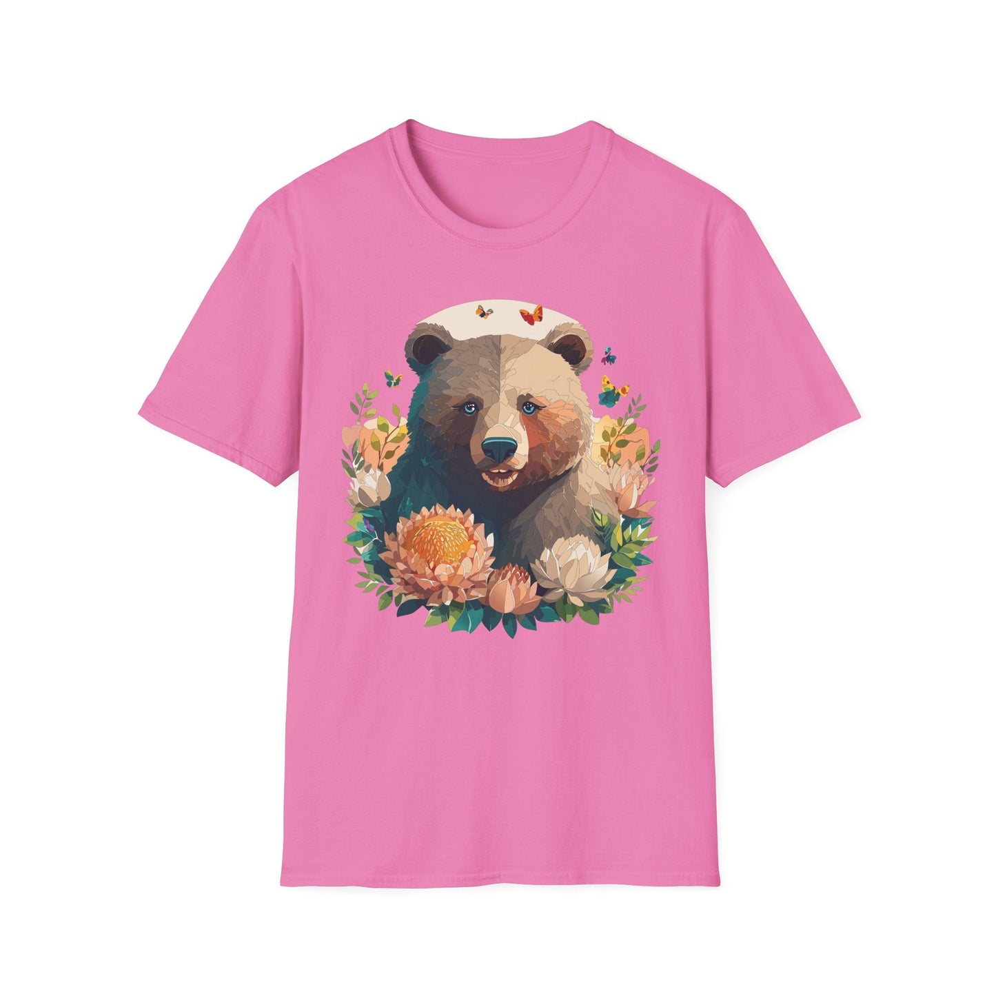Bear T Shirt Unisex Teddy Bear Shirt Softstyle 100 Percent Ring Spun Cotton Tee Essentials